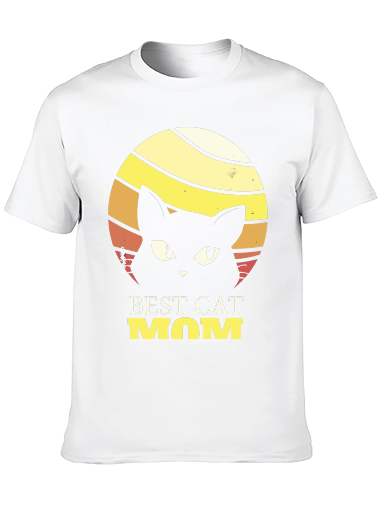 Black Best Cat Mom T-Shirt - Retro Style view 10