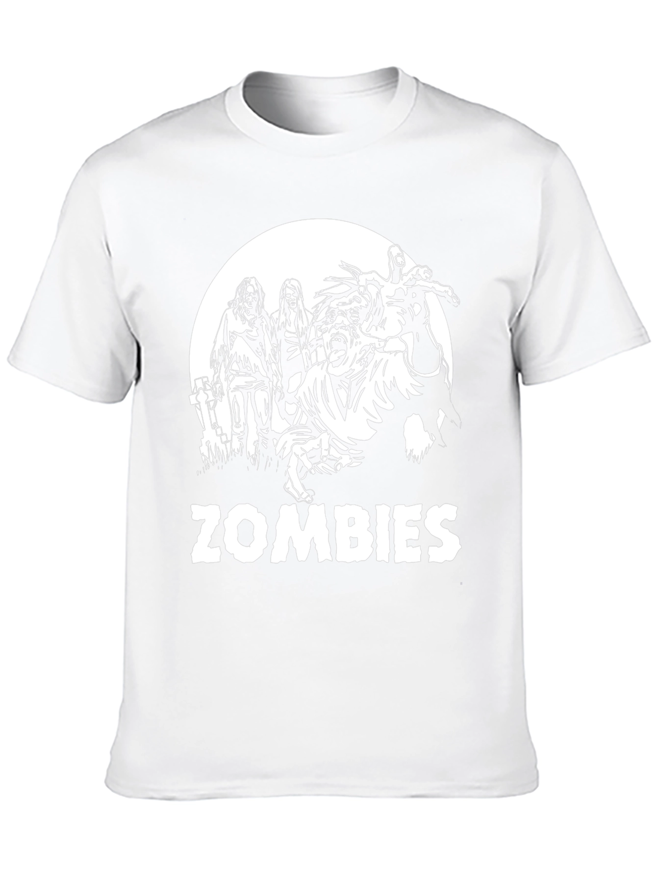 Black Zombies Graphic Print T-Shirt - Black view 10