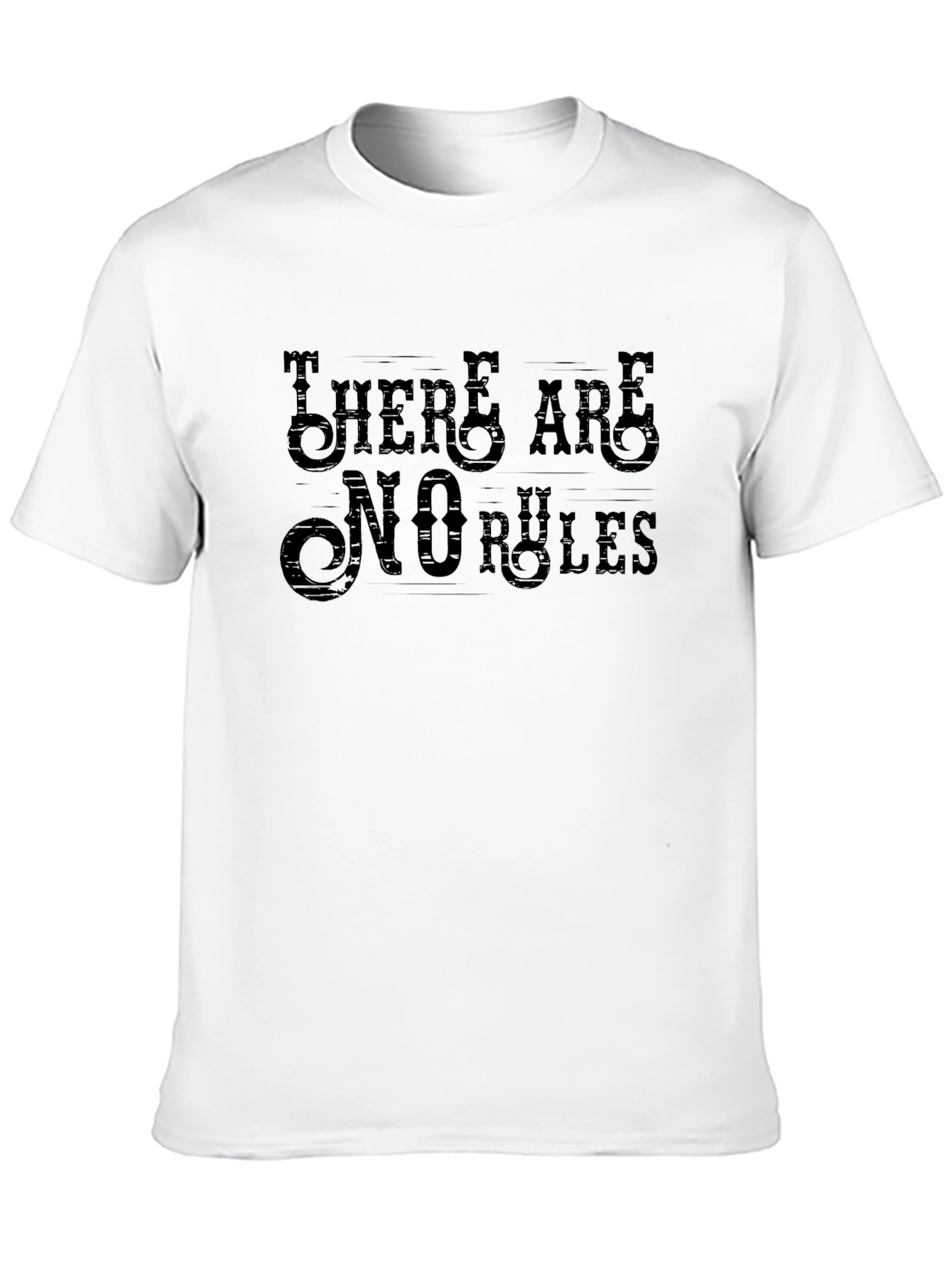 Black There Are No Rules Graphic Tee - Mens view 10