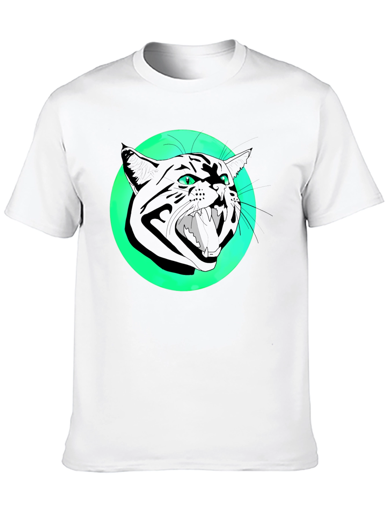 Black Black Cat Graphic Tee - Men's Short Sleeve T-Shirt view 10