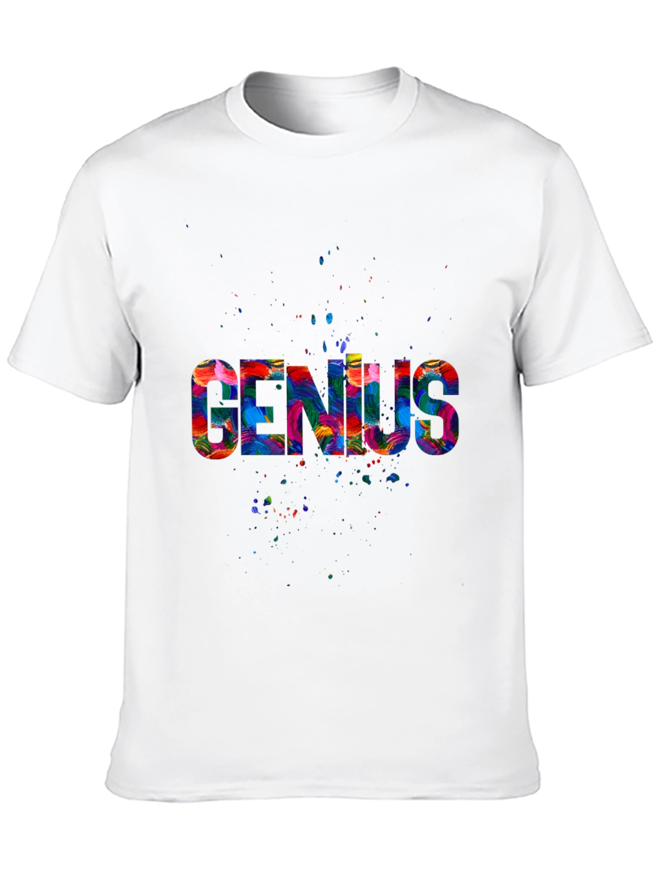 Black Colorful Genius Graphic Black Tee view 10