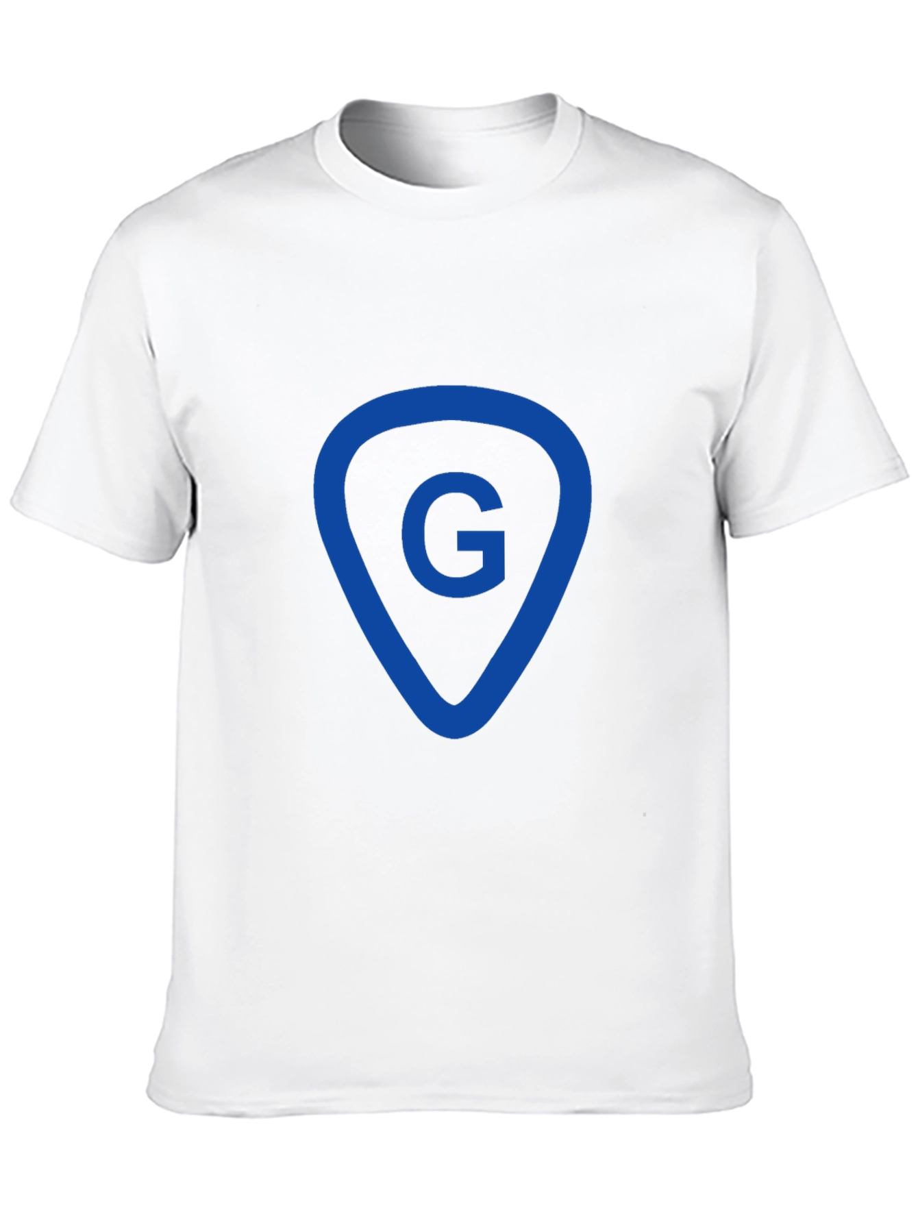Black Guitarist 'G' Pick T-Shirt - Cool Music Tee view 10