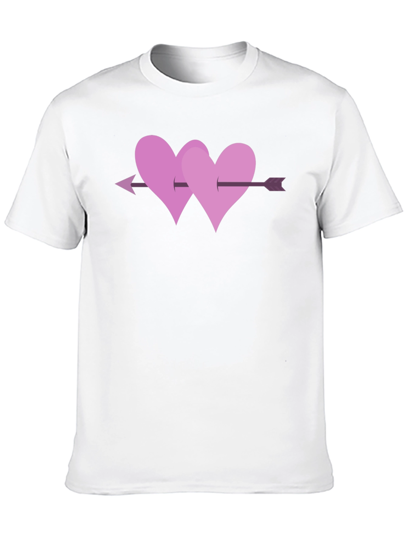 Black Love Arrow Heart T-Shirt - Valentine's Day Tee view 10