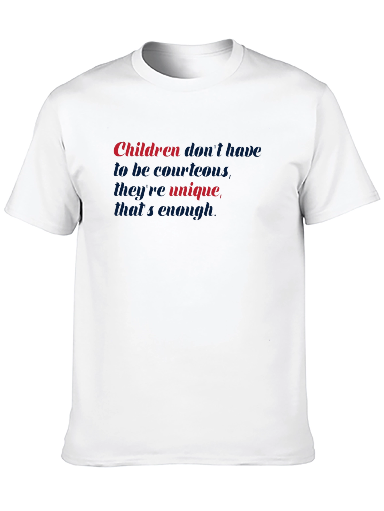 Black Unique Children's Statement Black T-Shirt view 10