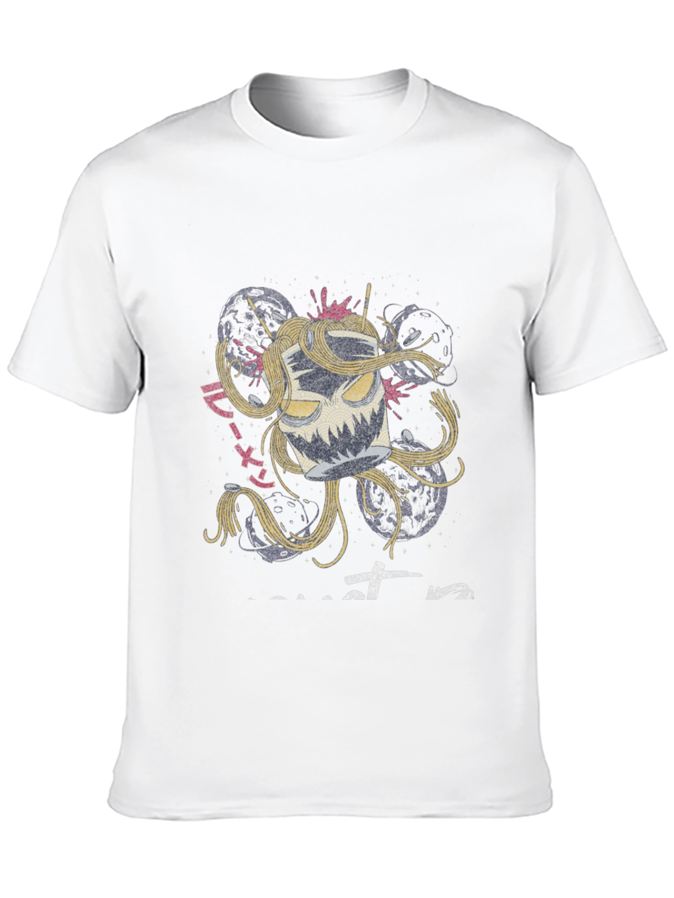Black Ramen Monster Graphic Tee - Unique Anime Style Shirt view 10