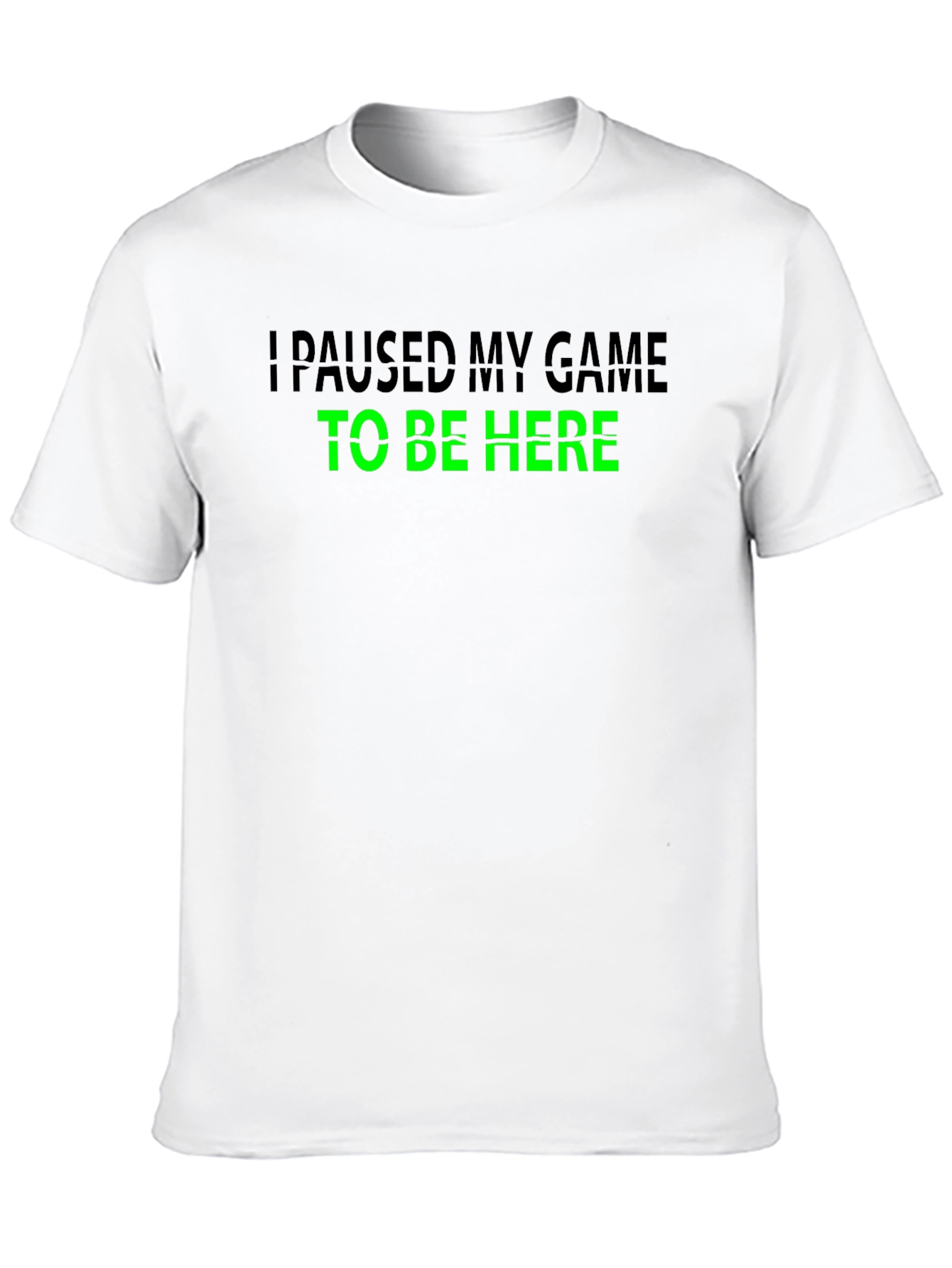 Black Paused My Game T-Shirt - Gamer Apparel view 10