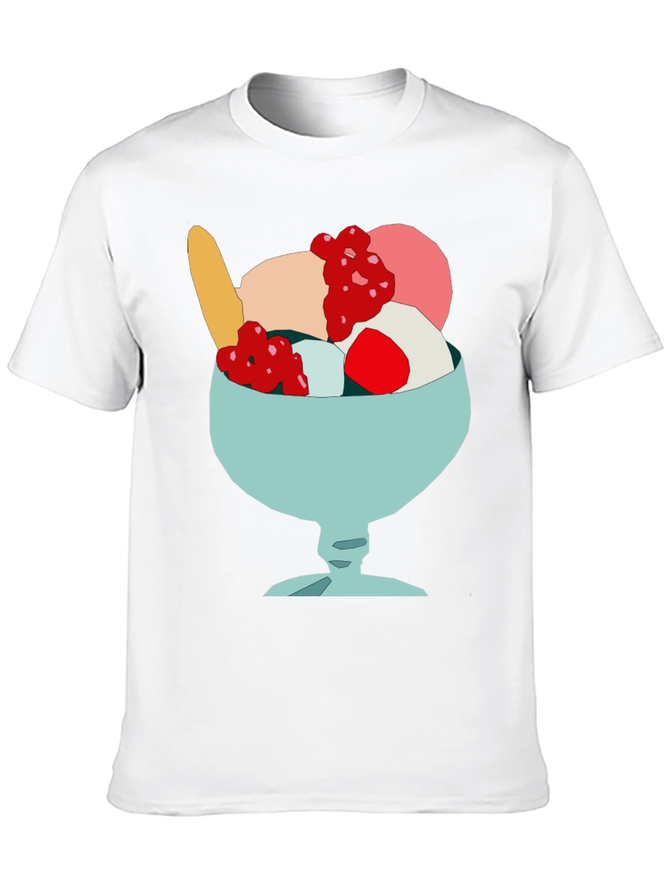 Black Ice Cream Dessert T-Shirt - Fun Novelty Graphic Tee view 10