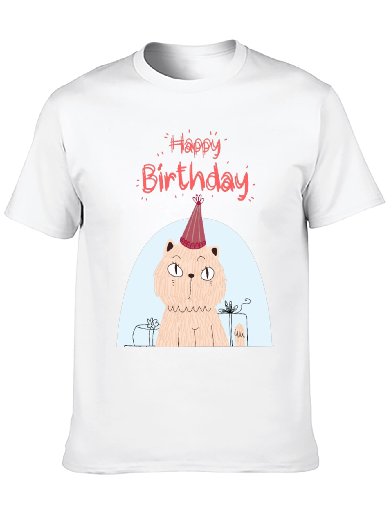 Black Birthday Cat T-Shirt - Fun Party Tee view 10