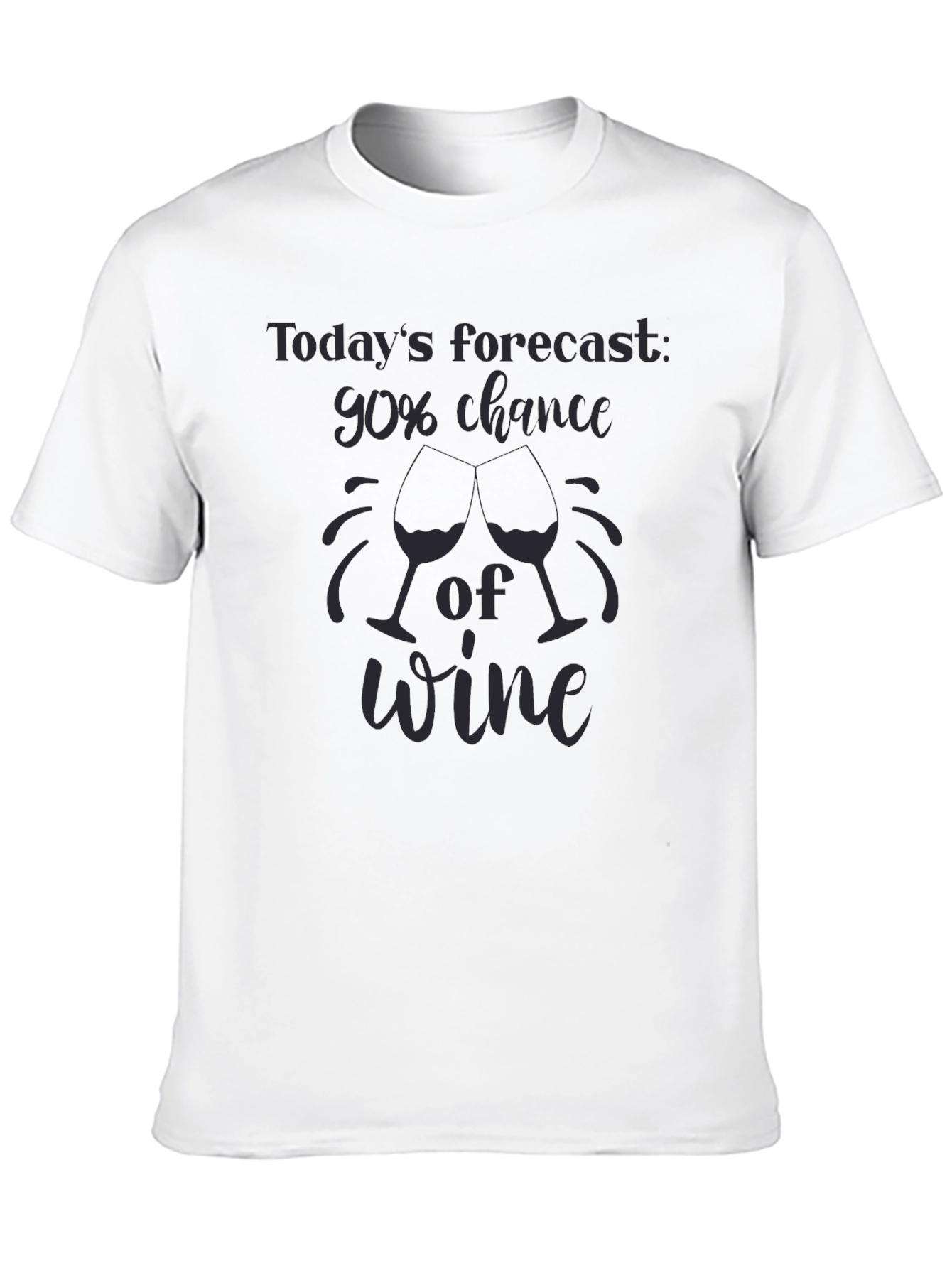 Black Wine Forecast Graphic Tee - Soft Cotton Blend view 10