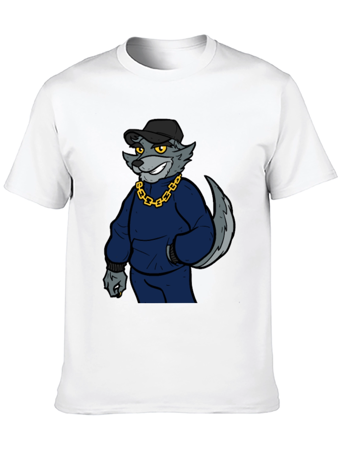 Cool Wolf Graphic Print Tee - 10