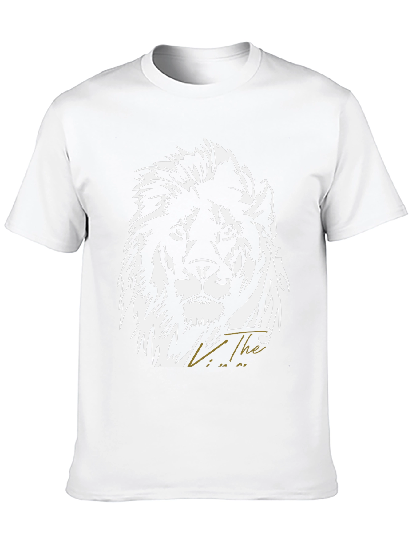 Black Lion Graphic Black T-Shirt for Men view 10