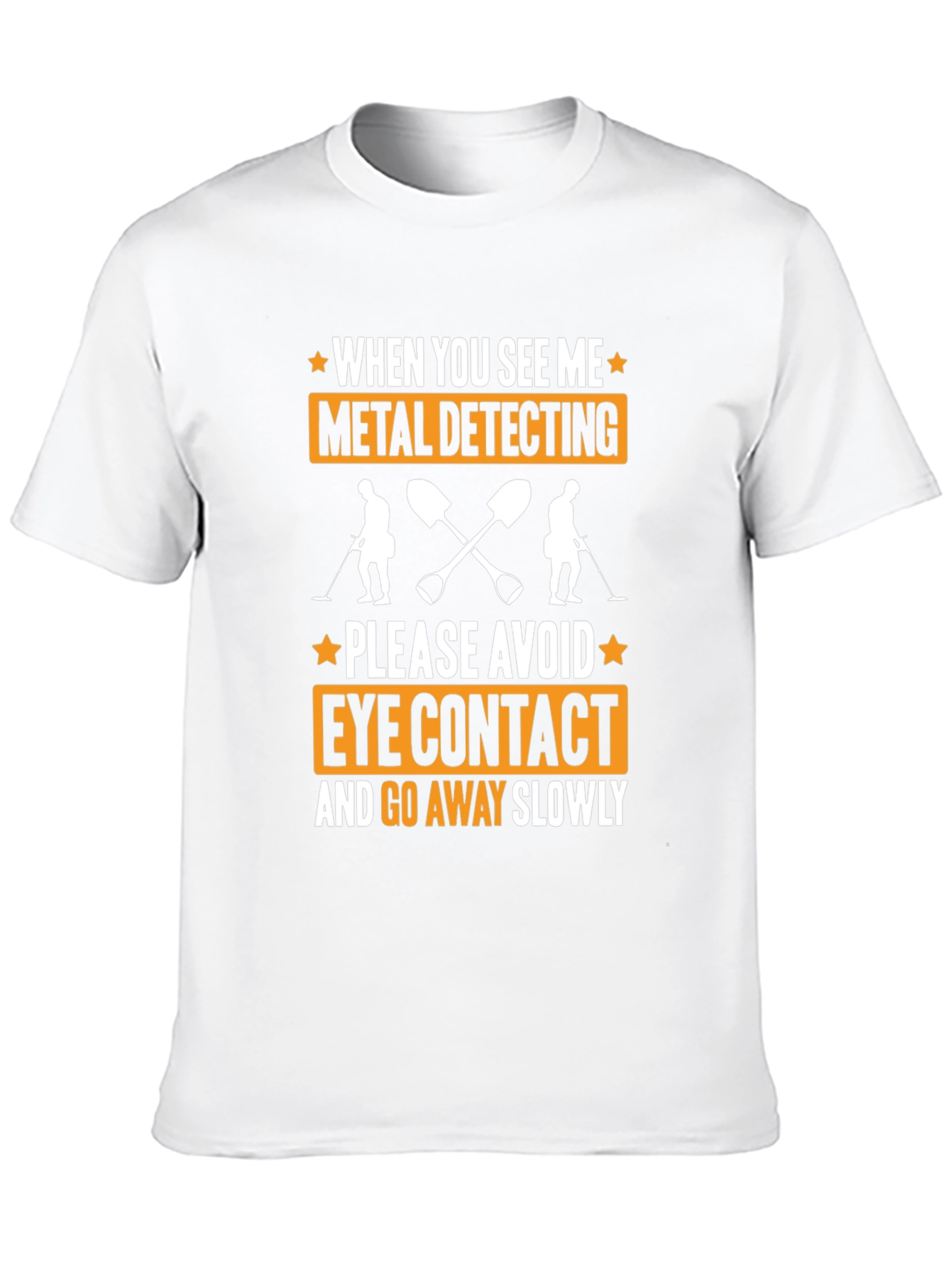 Black Metal Detecting T-Shirt Funny Graphic Tee view 10