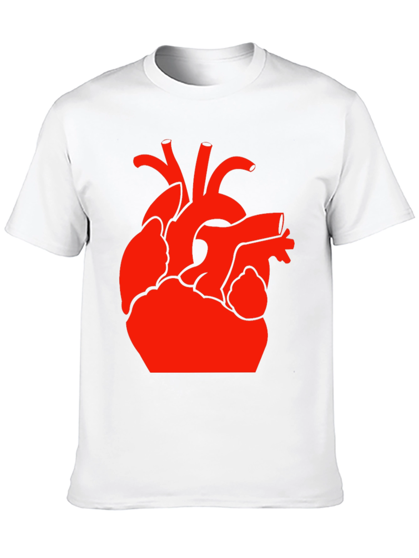 Black Red Heart Graphic Black T-Shirt view 10