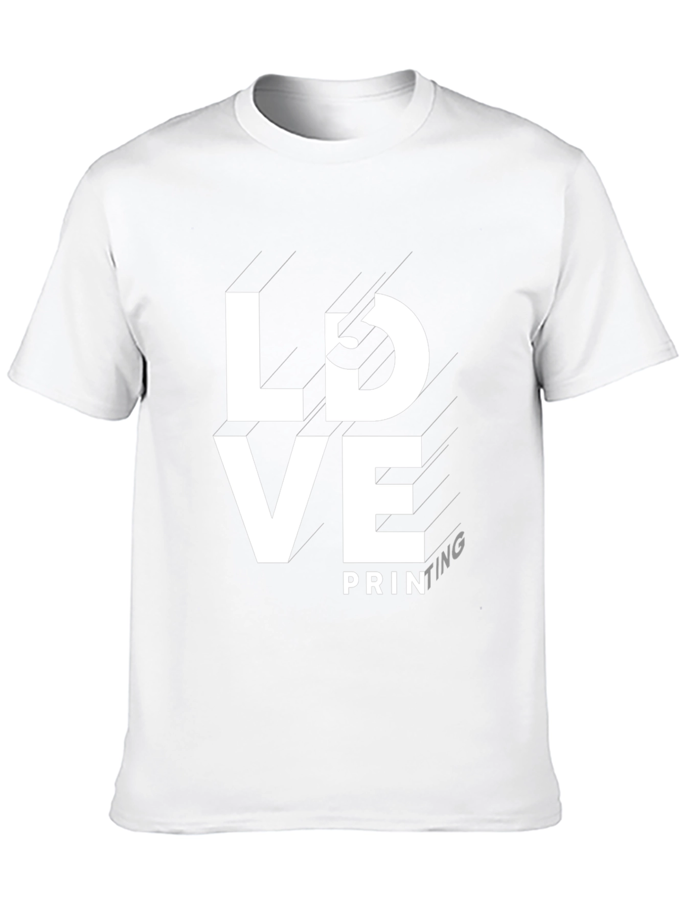 Black Love Printing Black Tee - Stylish Graphic T-Shirt view 10