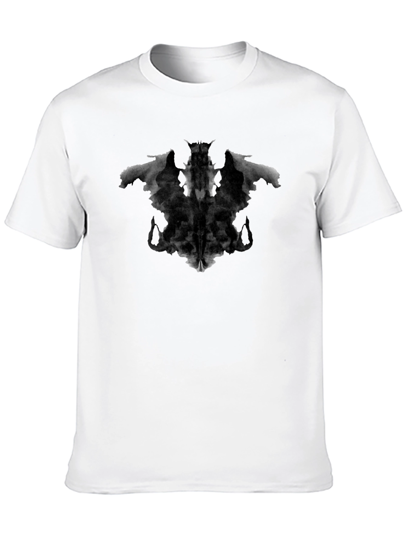 Black Rorschach Inkblot Graphic Tee - Classic Black view 10