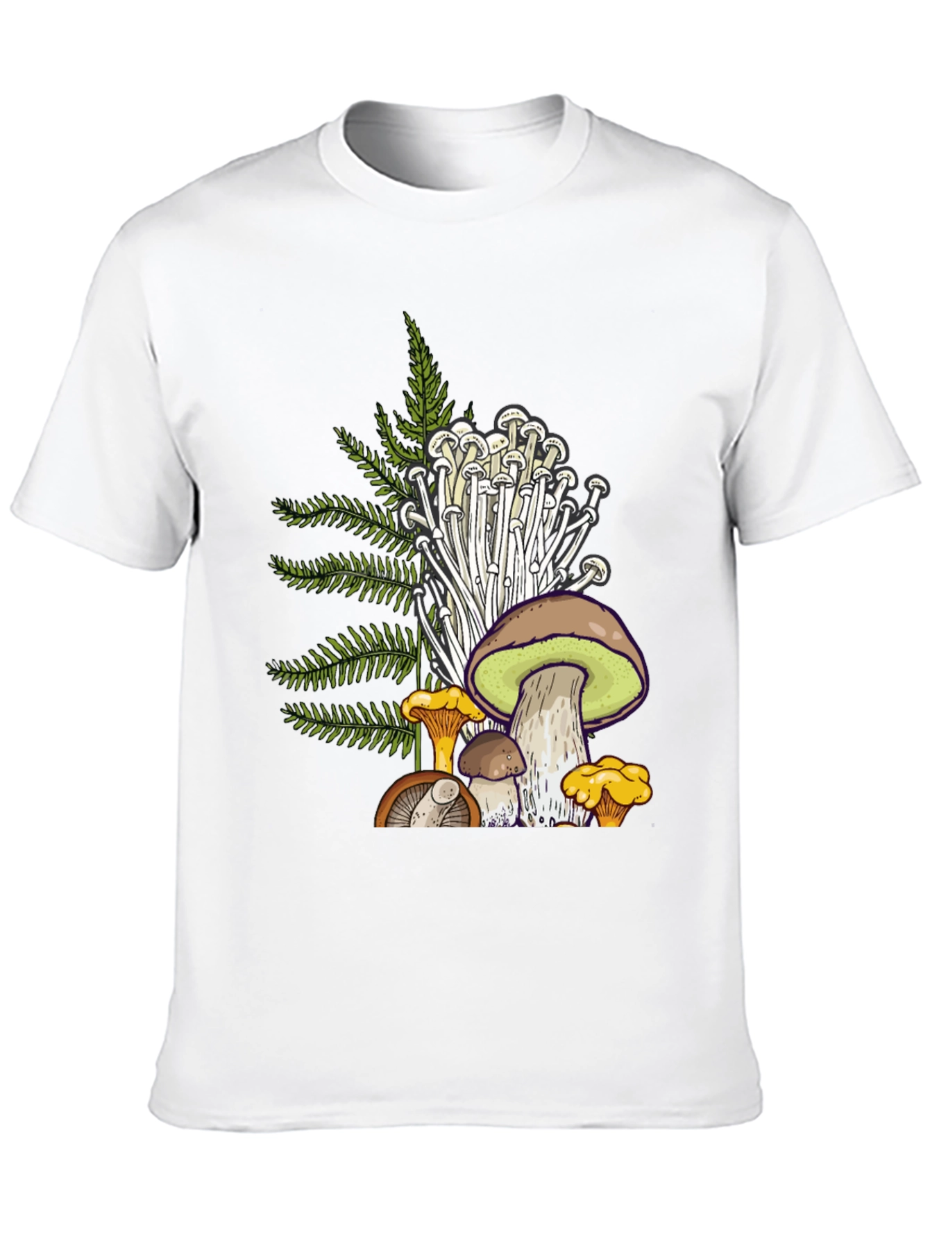 Black Mushroom Graphic T-Shirt - Nature Inspired Tee view 10