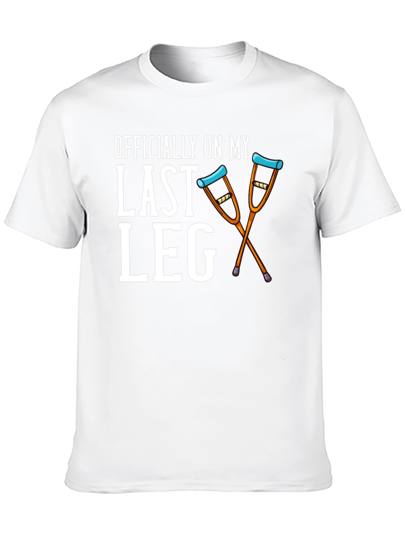 Black Officially On My Last Leg T-Shirt view 10