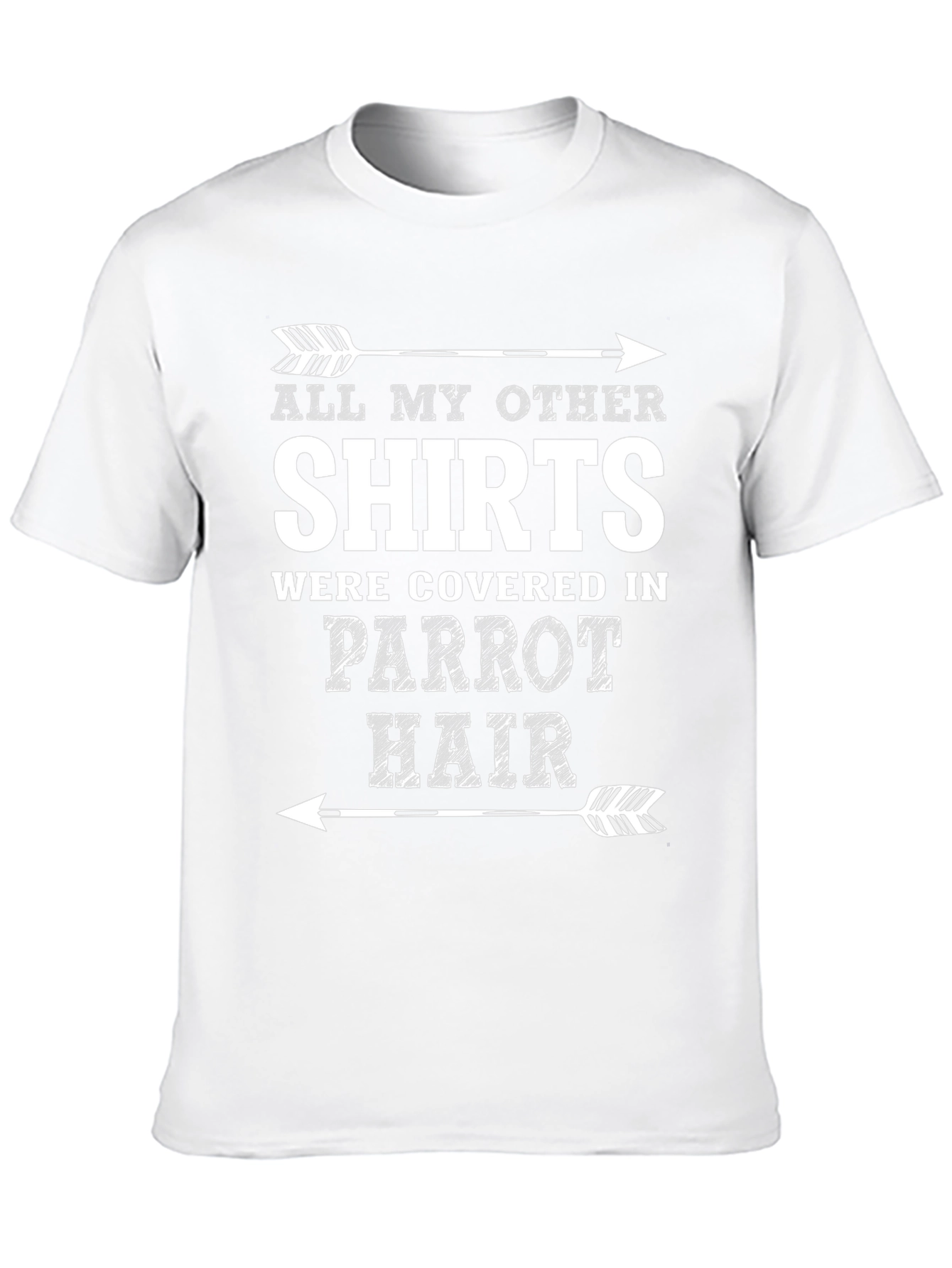 Black Parrot Hair T-Shirt view 10