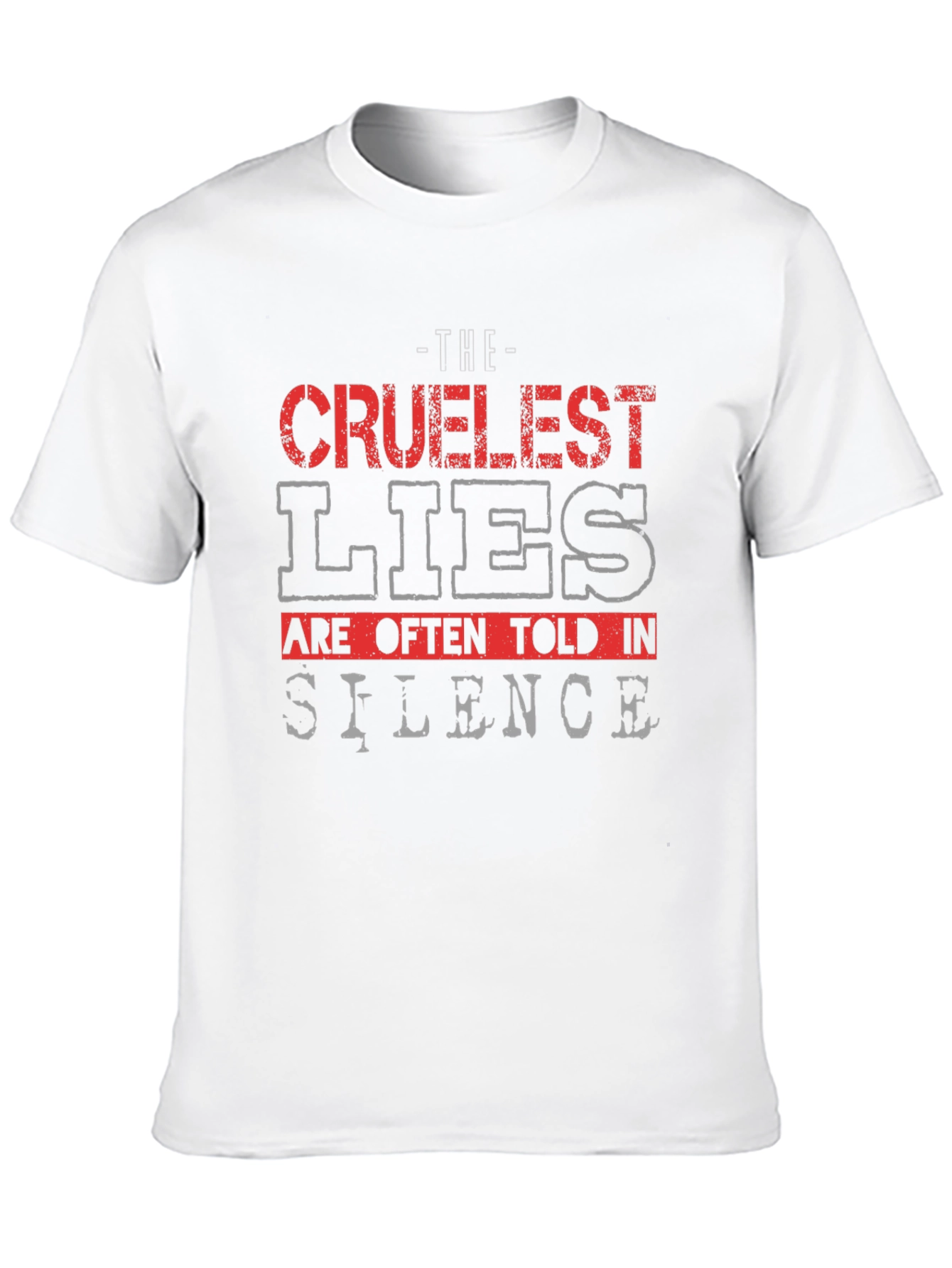 Black Cruelest Lies Graphic T-Shirt view 10