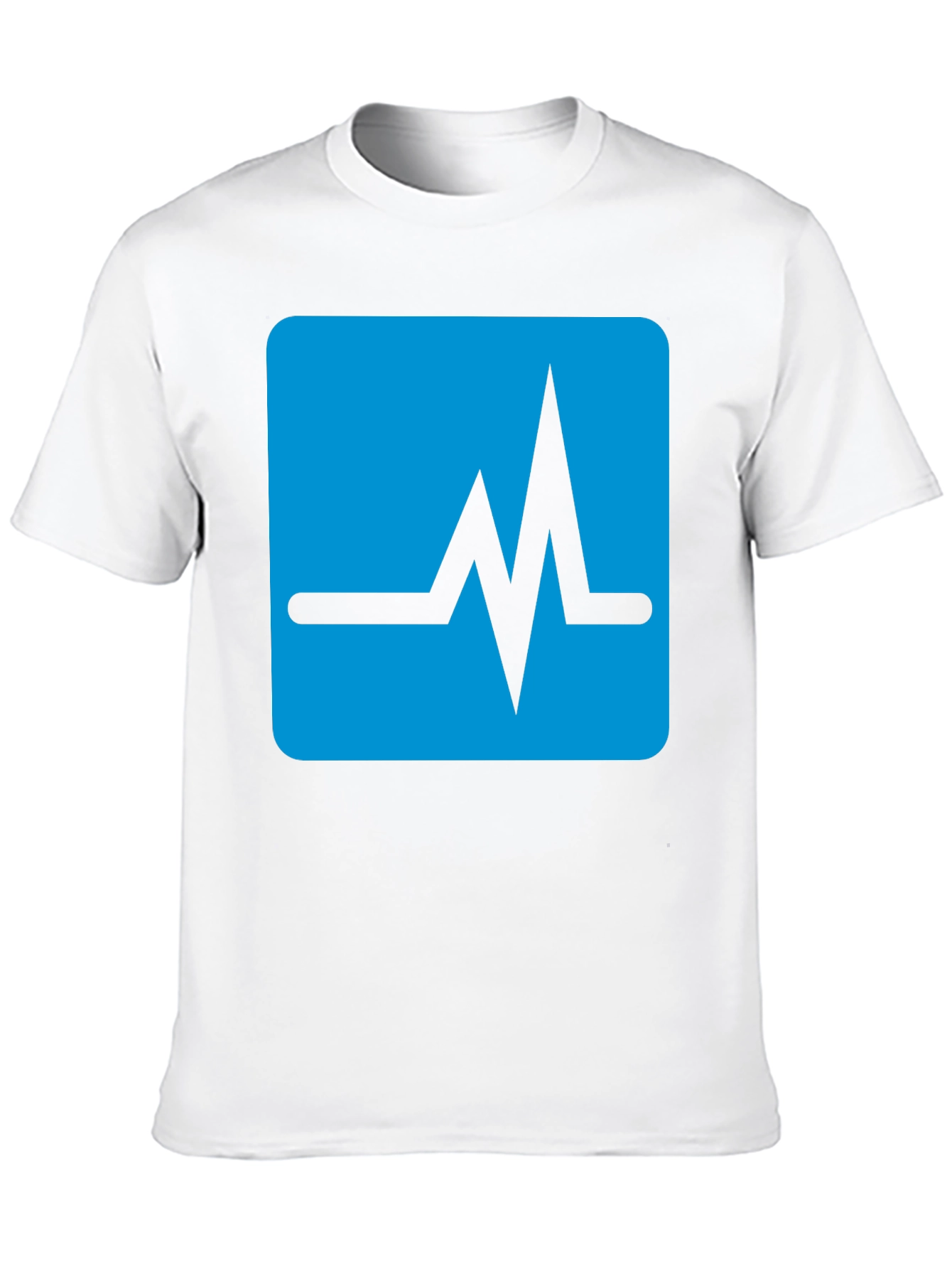 Black Heartbeat Graphic T-Shirt - Black Crew Neck Tee view 10