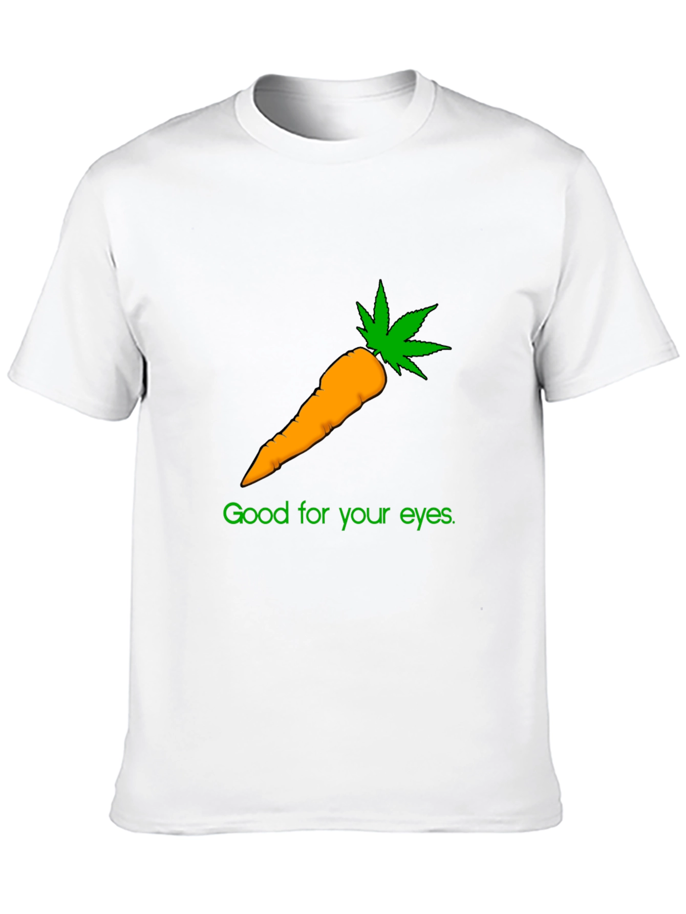 Black Funny Carrot Weed T-Shirt - Good for Your Eyes! view 10