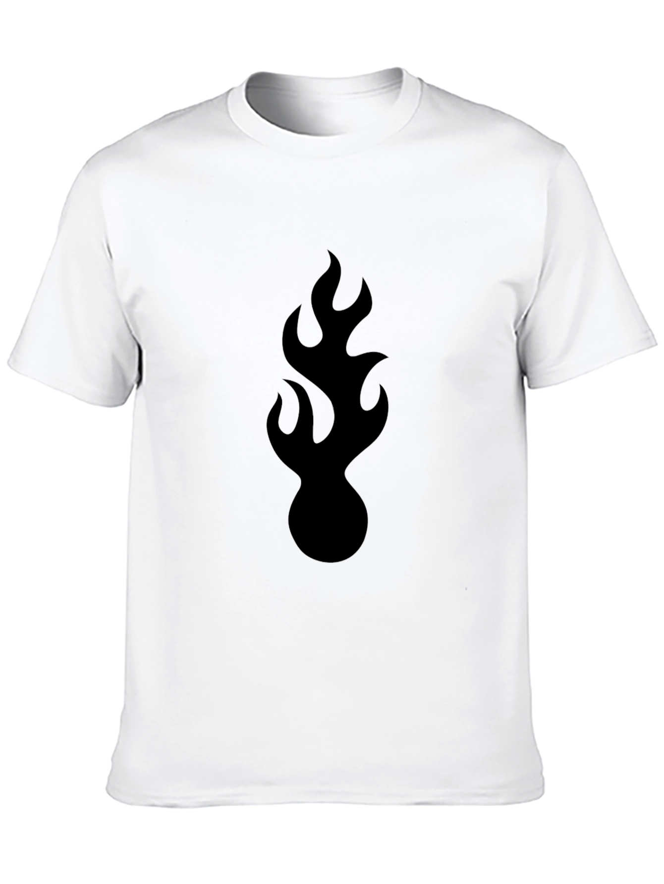 Black Flame Graphic Black T-Shirt - Bold & Stylish view 10