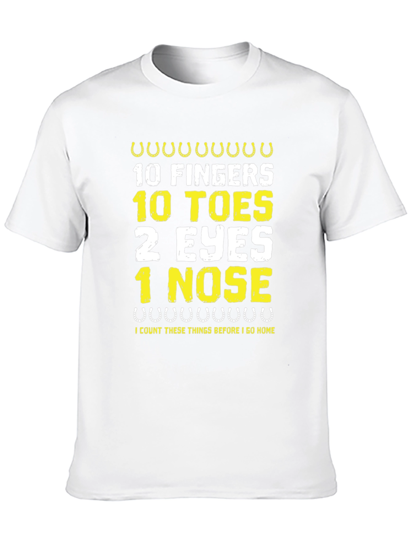 Black Funny 10 Fingers 10 Toes Graphic Tee view 10