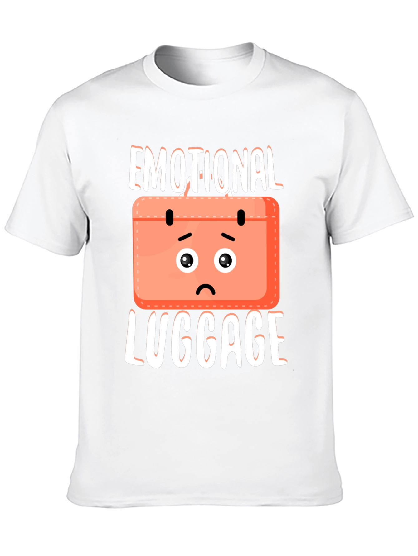 Black Emotional Baggage T-Shirt - Funny Novelty Tee view 10