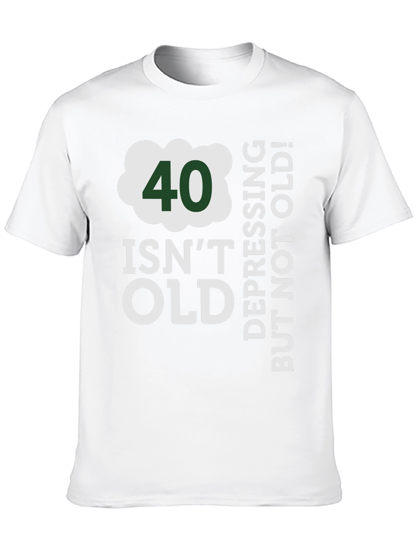 Black 40 Isn't Old T-Shirt - Funny Birthday Gift view 10
