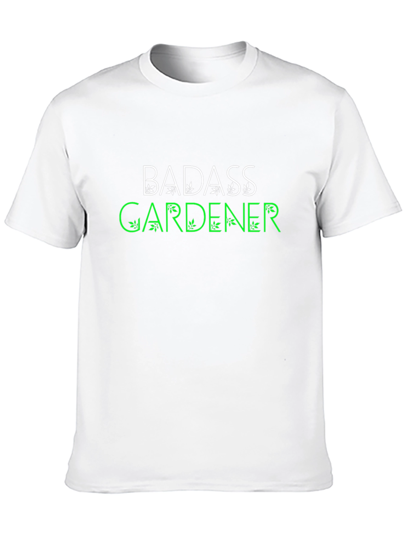 Black Badass Gardener T-Shirt - Black Cotton Tee view 10