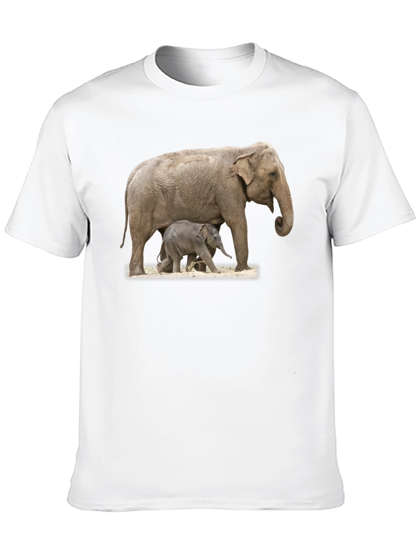 Black Elephant Family Graphic Tee view 10