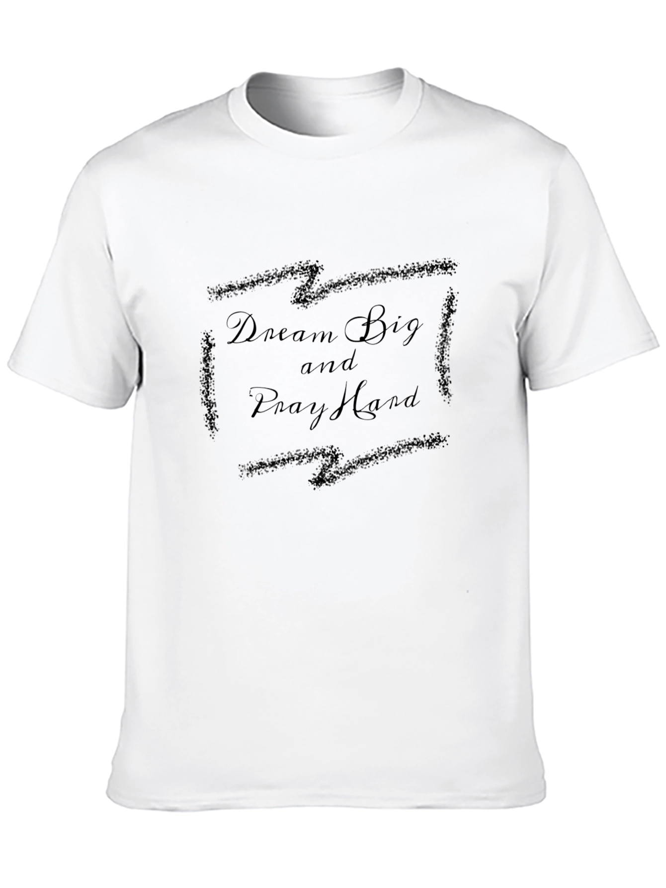 Black Dream Big Pray Hard Black Tee view 10