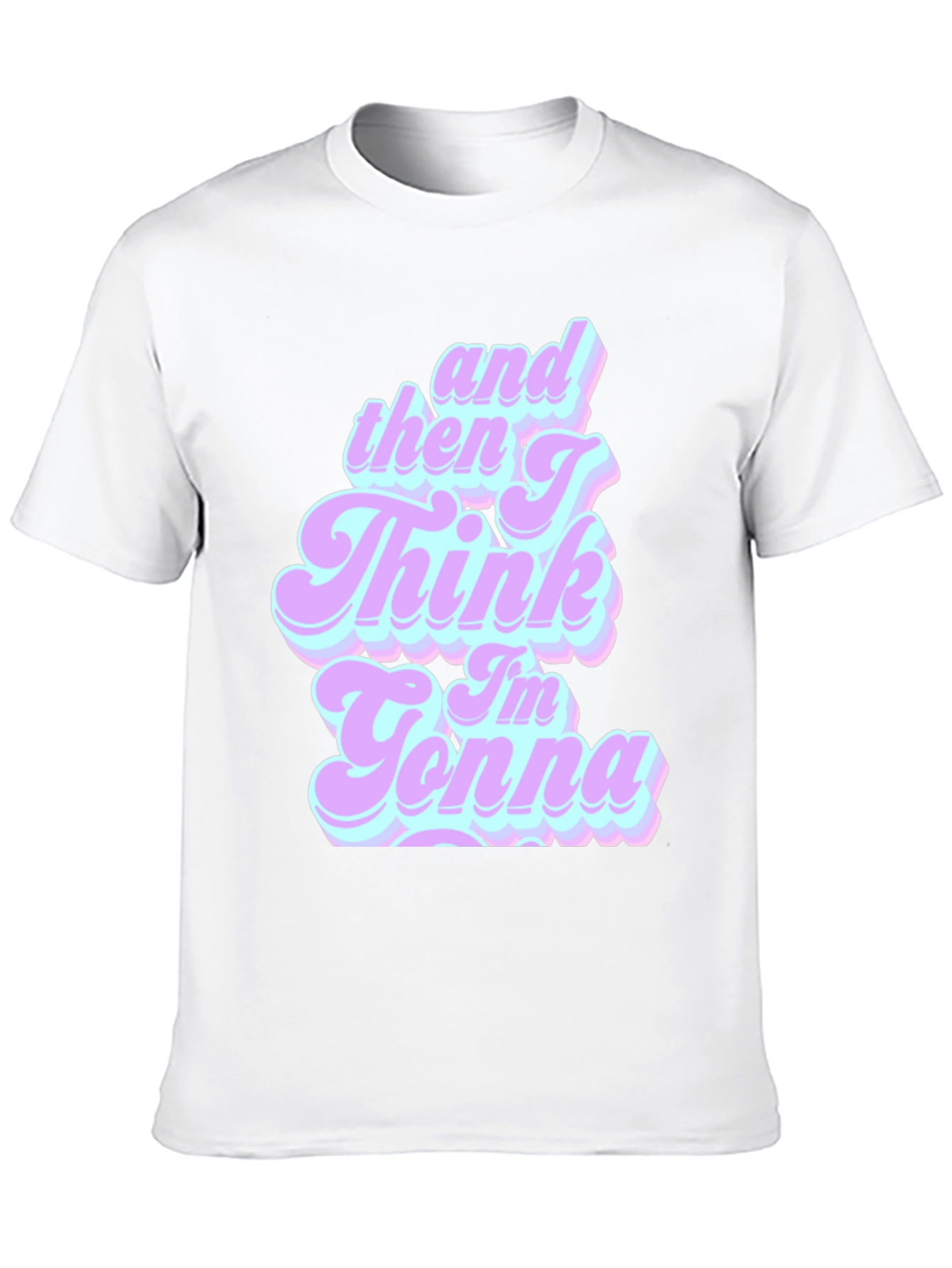 Black Retro "And Then I Think I'm Gonna" T-Shirt view 10