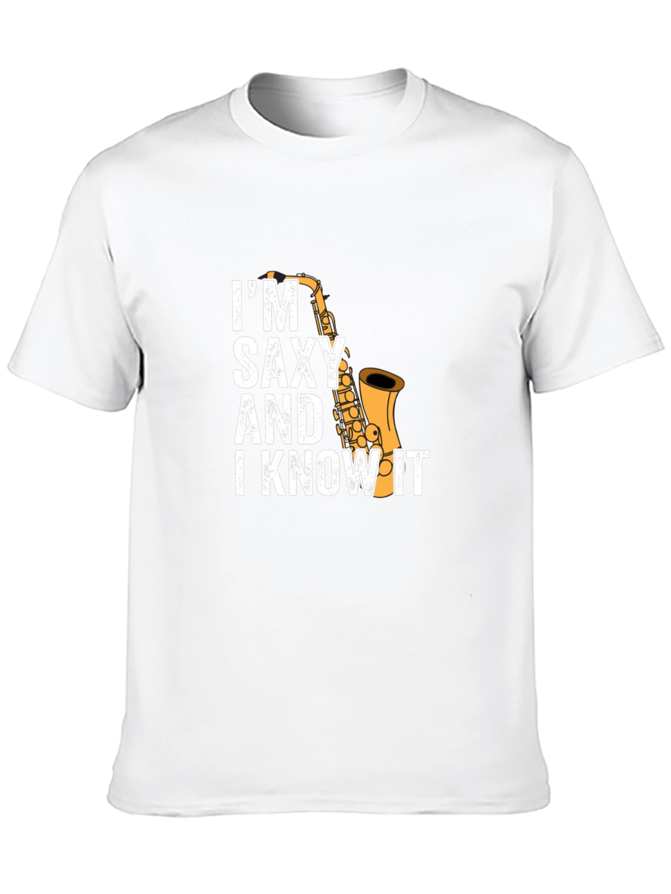 Black I'm Saxy and I Know It T-Shirt view 10