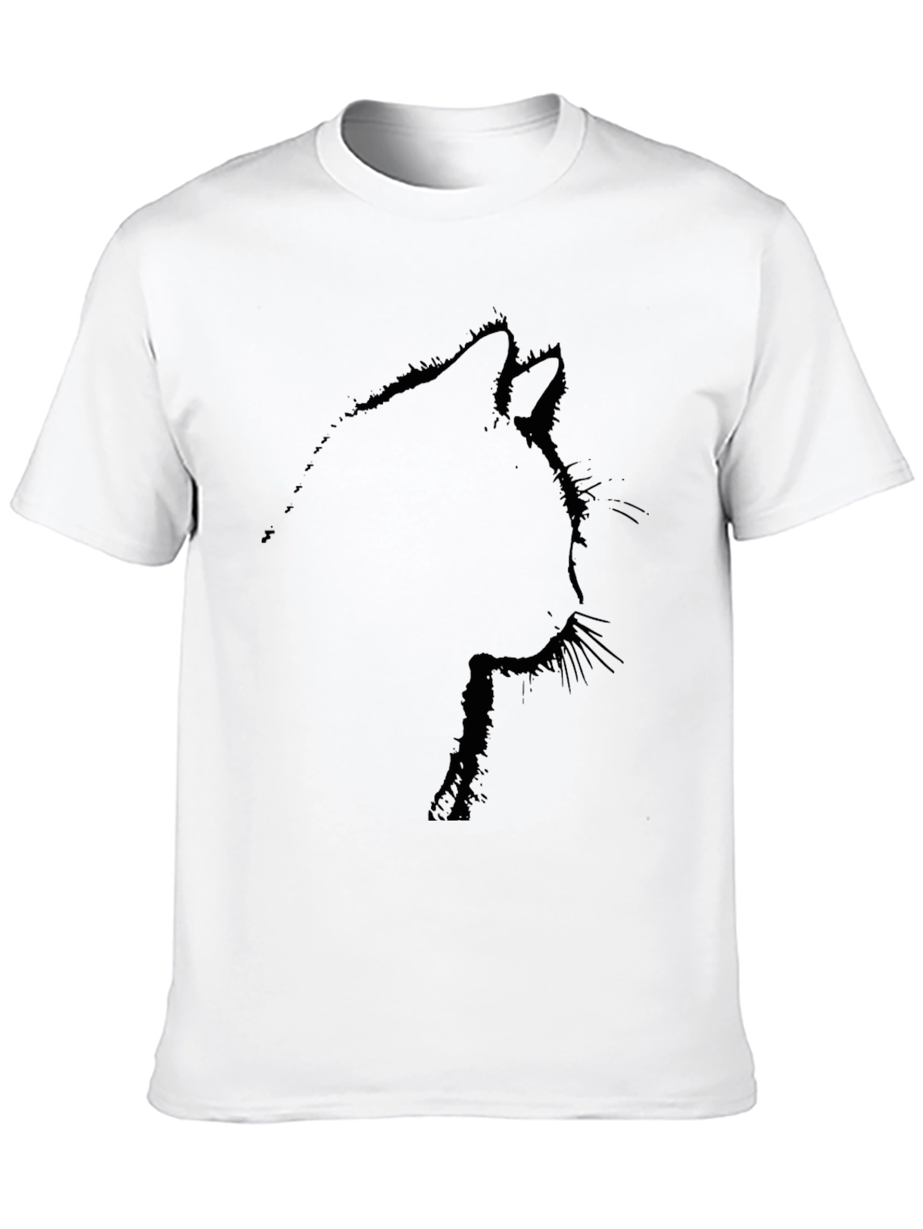 Black Black Cat Silhouette T-Shirt view 10