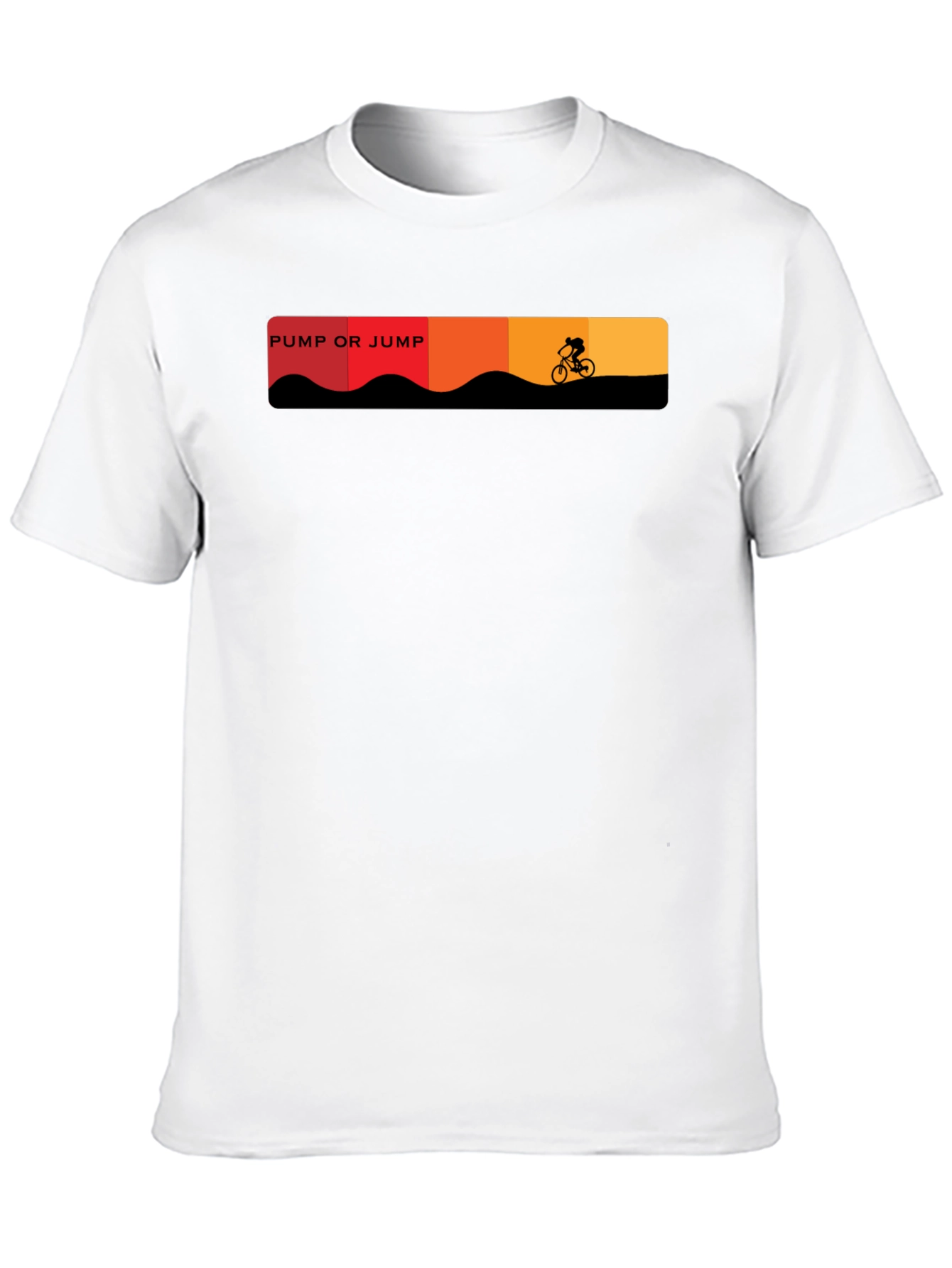 Black Pump or Jump Mountain Bike T-Shirt - Black view 10