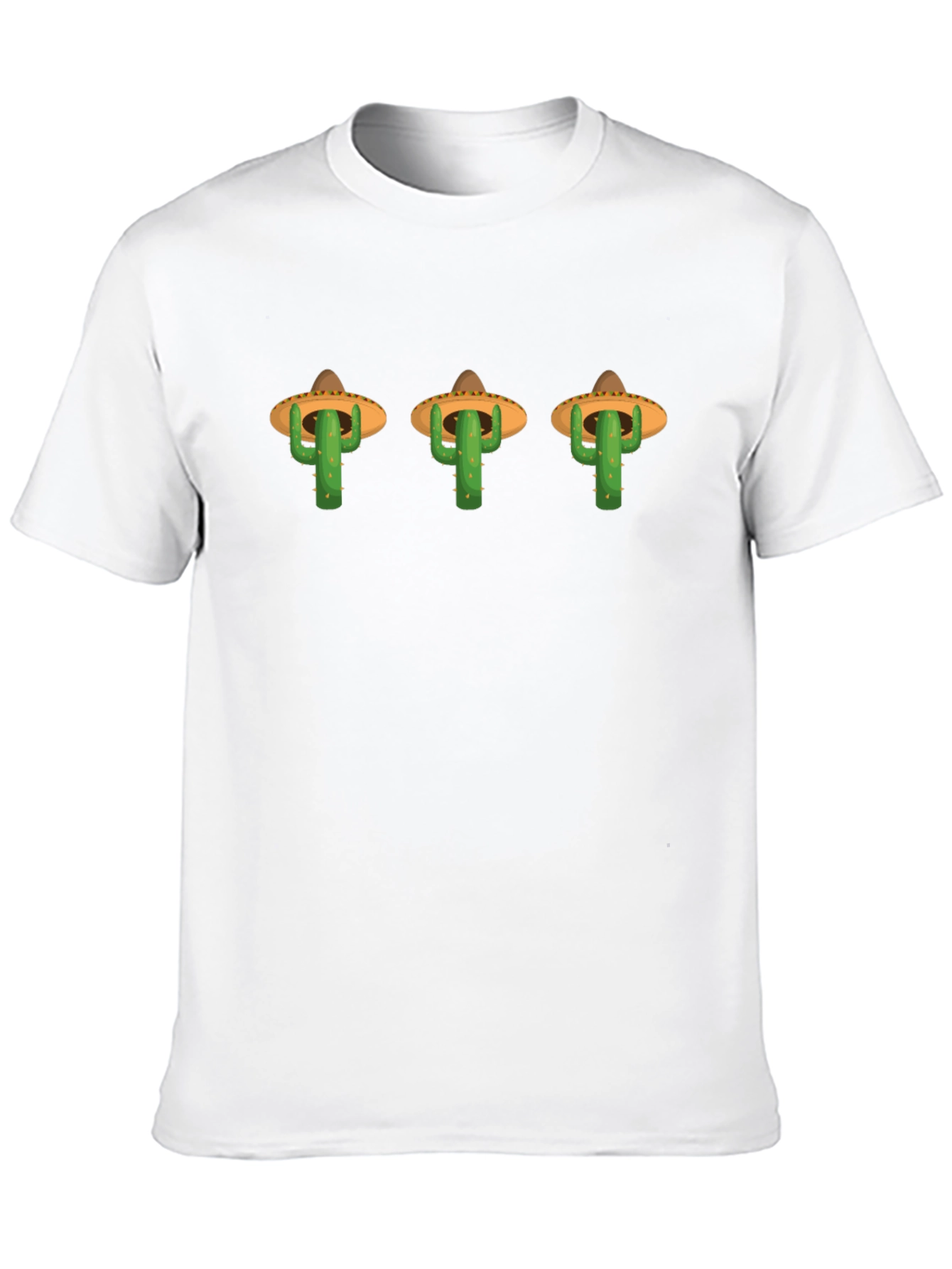 Black Cactus Sombrero T-Shirt - Quirky Graphic Tee view 10