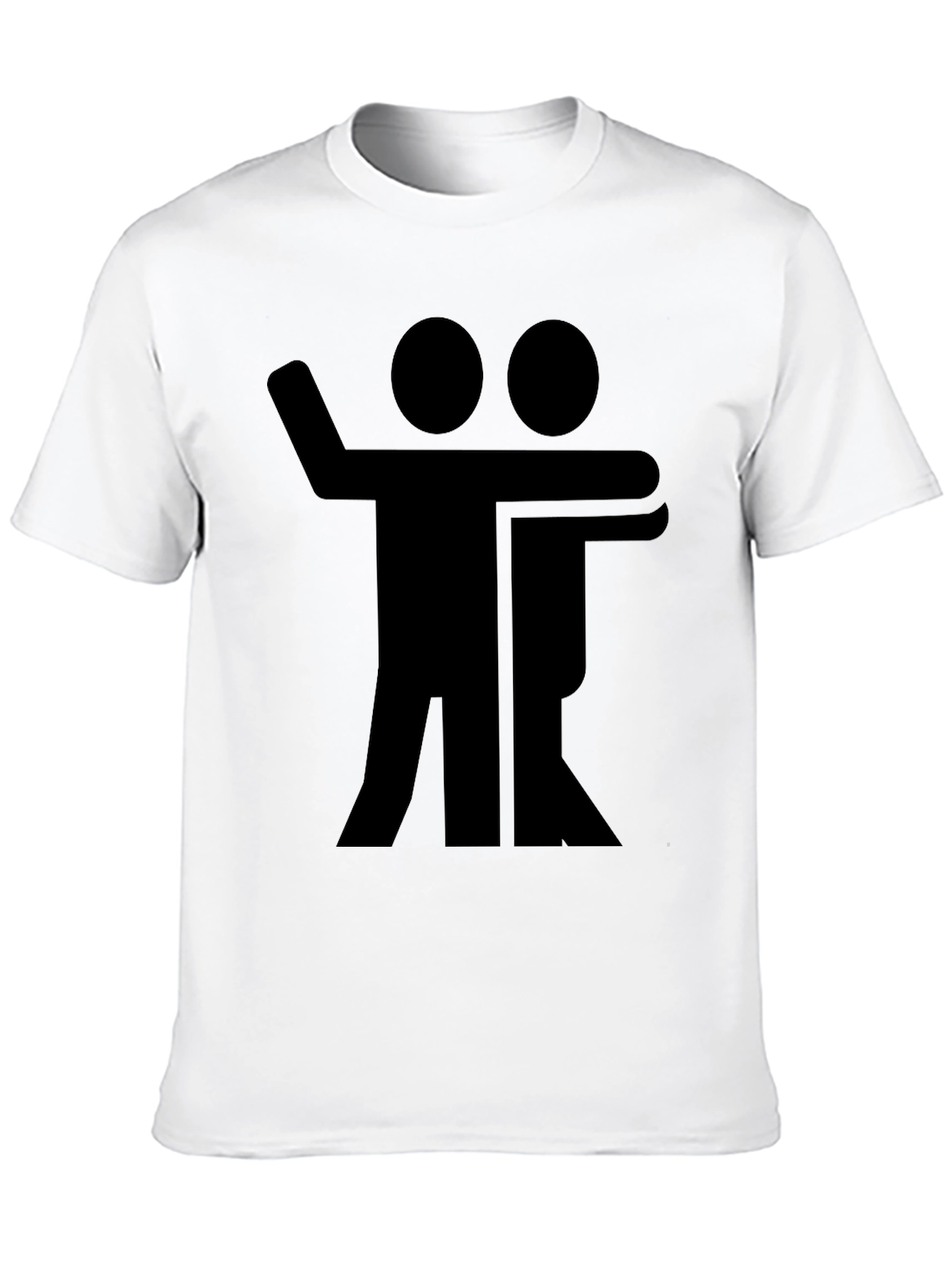 Black Black Graphic Tee - Hugging Figures Design view 10