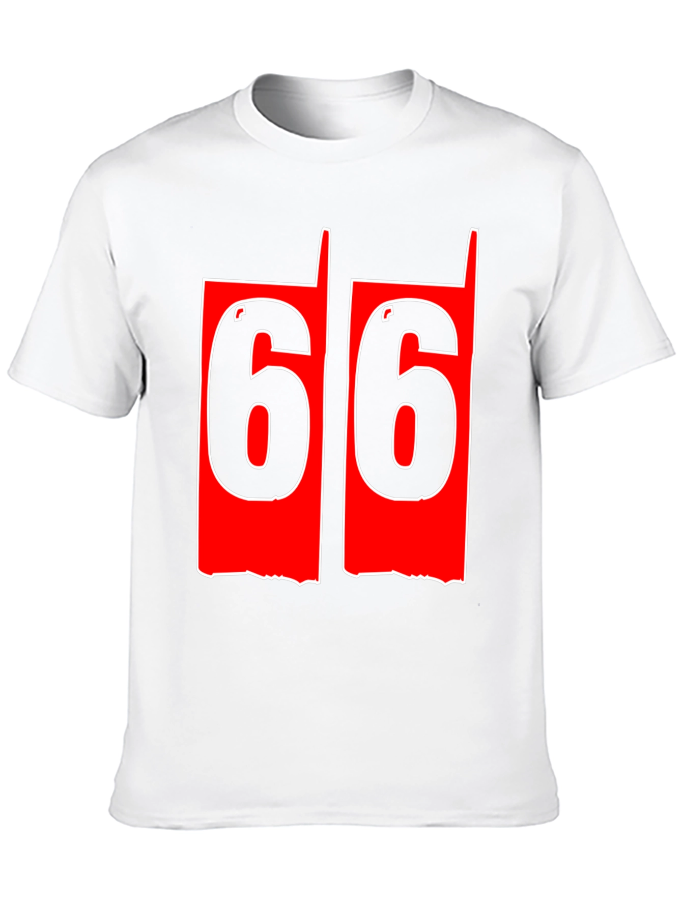 Black Men's 66 Graphic Tee - Bold Number Print view 10