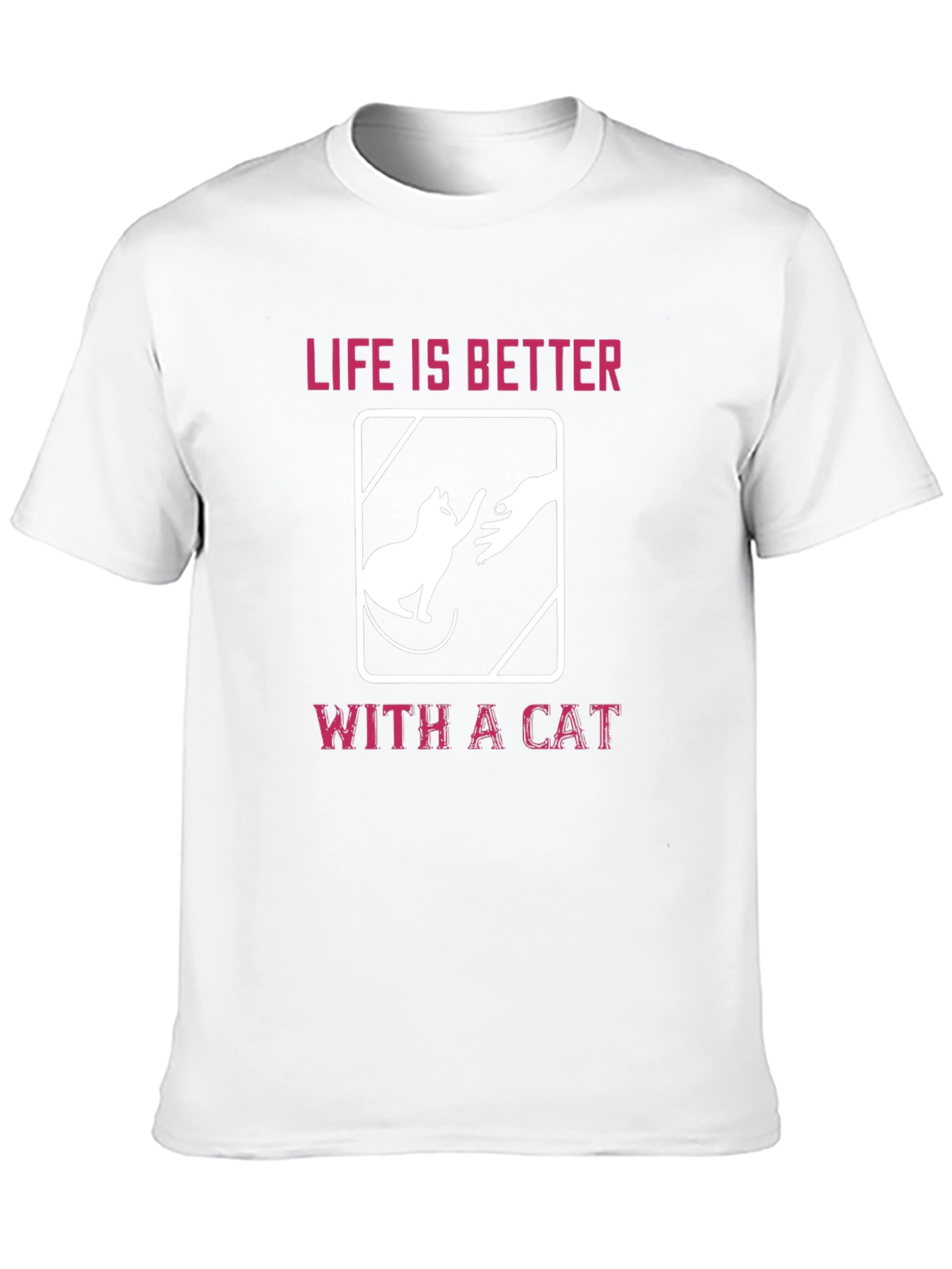 Black Life is Better With A Cat Graphic T-Shirt view 10