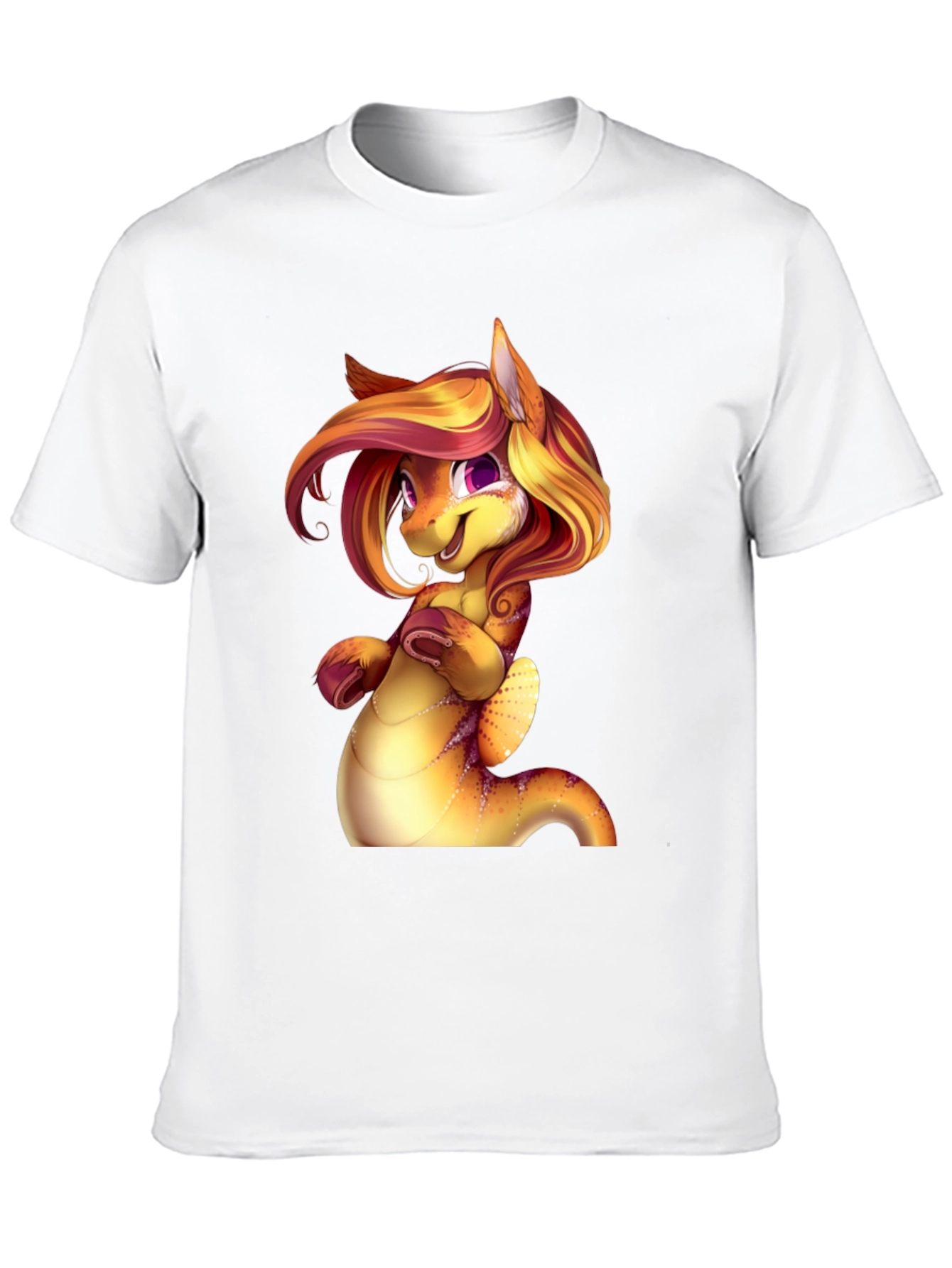 Black Cartoon Dragon Creature Graphic Tee Shirt view 10