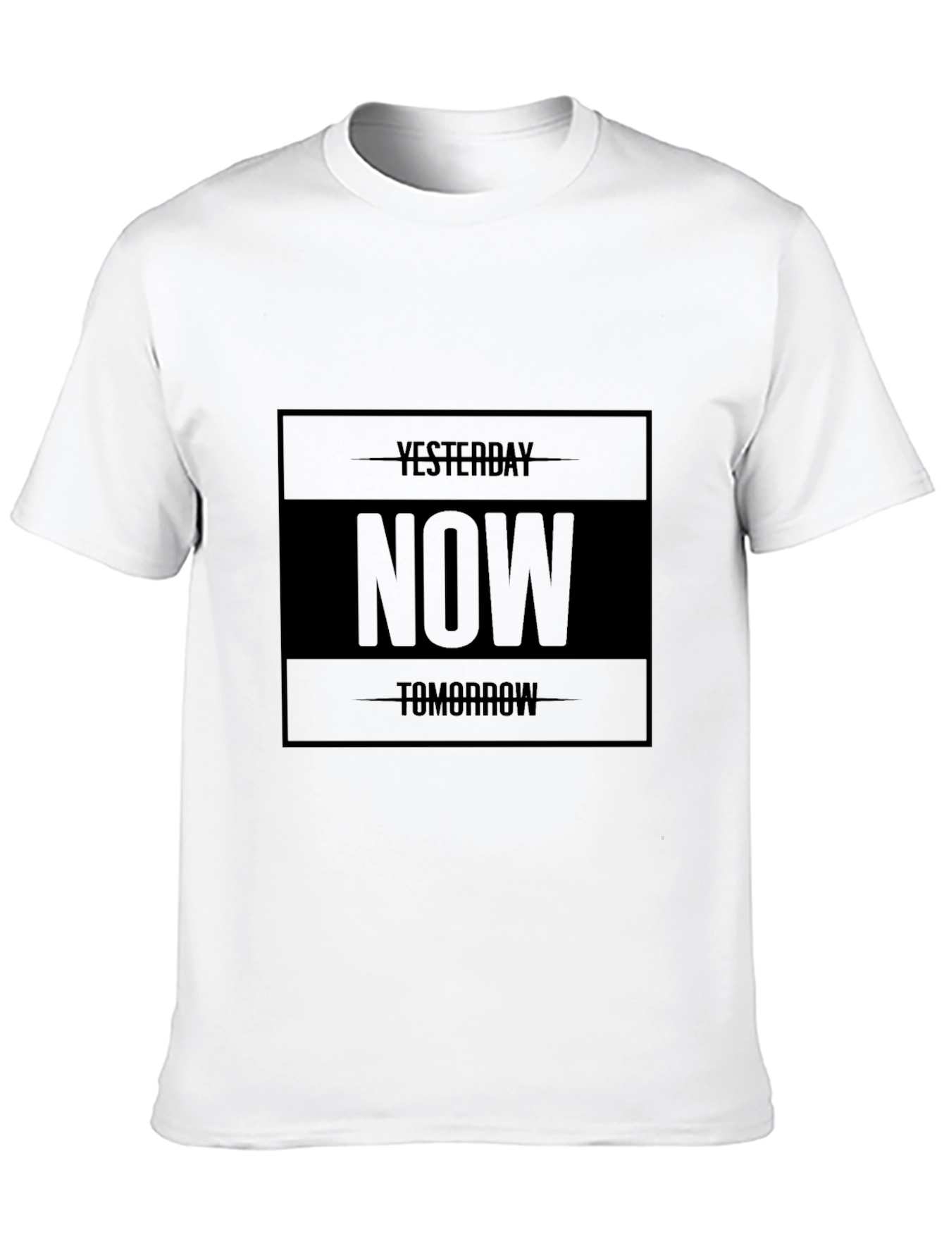 Black Men's Black 'Now' Graphic Tee view 10