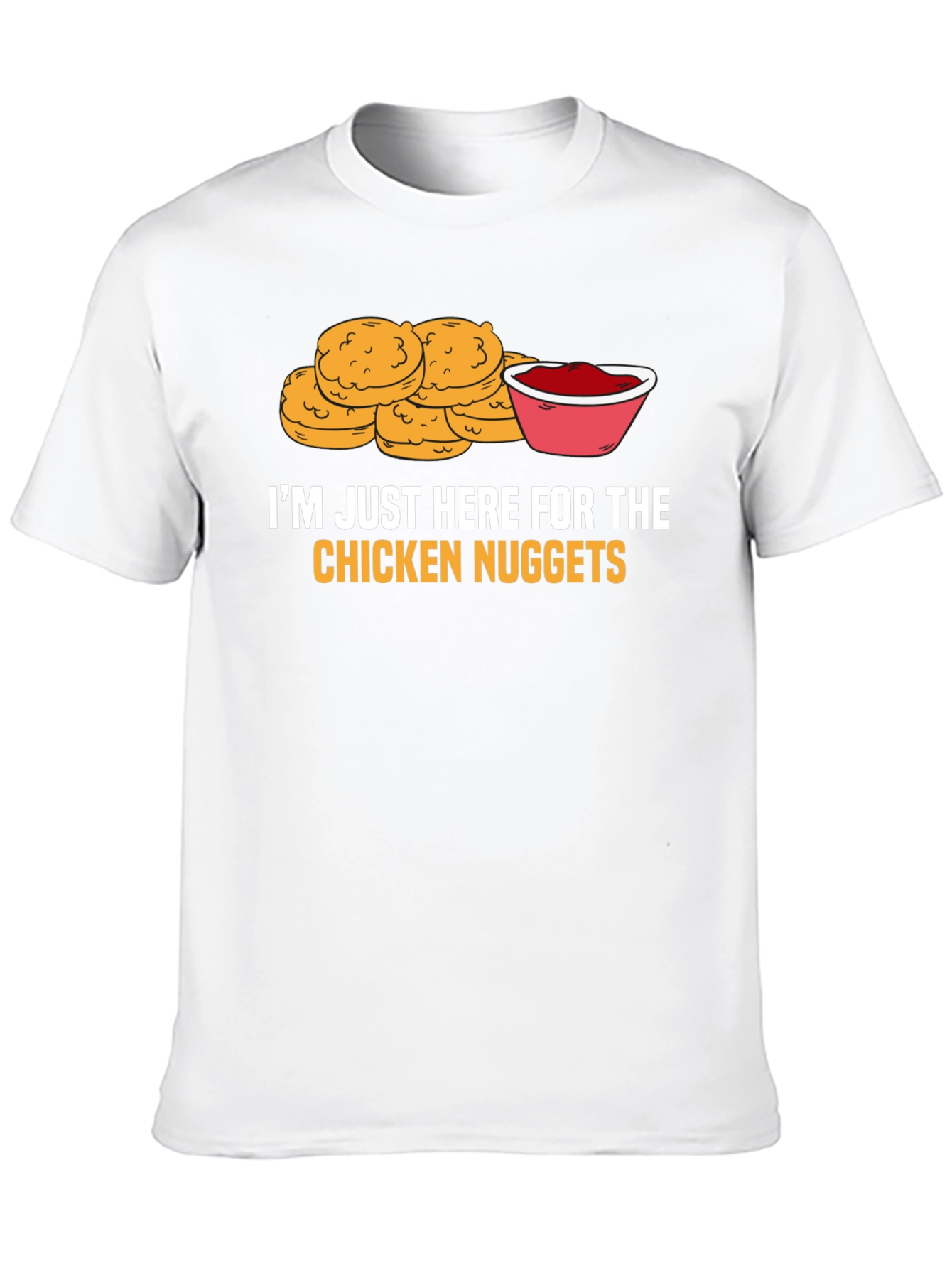 Black Chicken Nugget Lover T-Shirt view 10