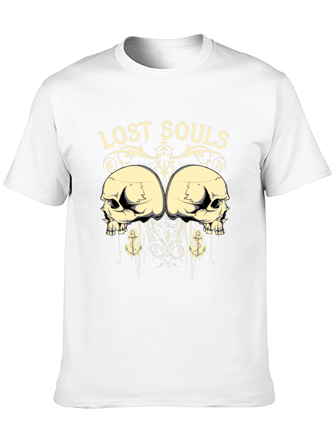 Black Lost Souls Graphic Print T-Shirt - Unisex view 10
