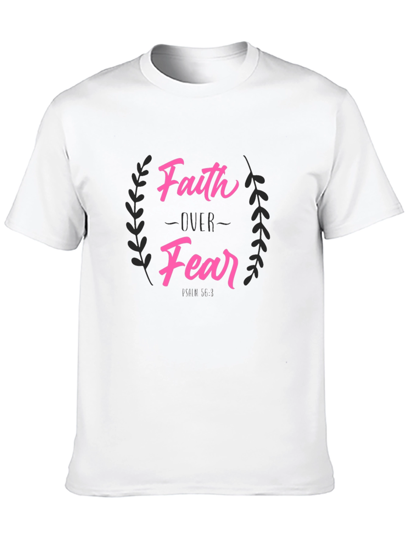 Black Faith Over Fear Graphic Tee - Christian Inspired T-Shirt view 10