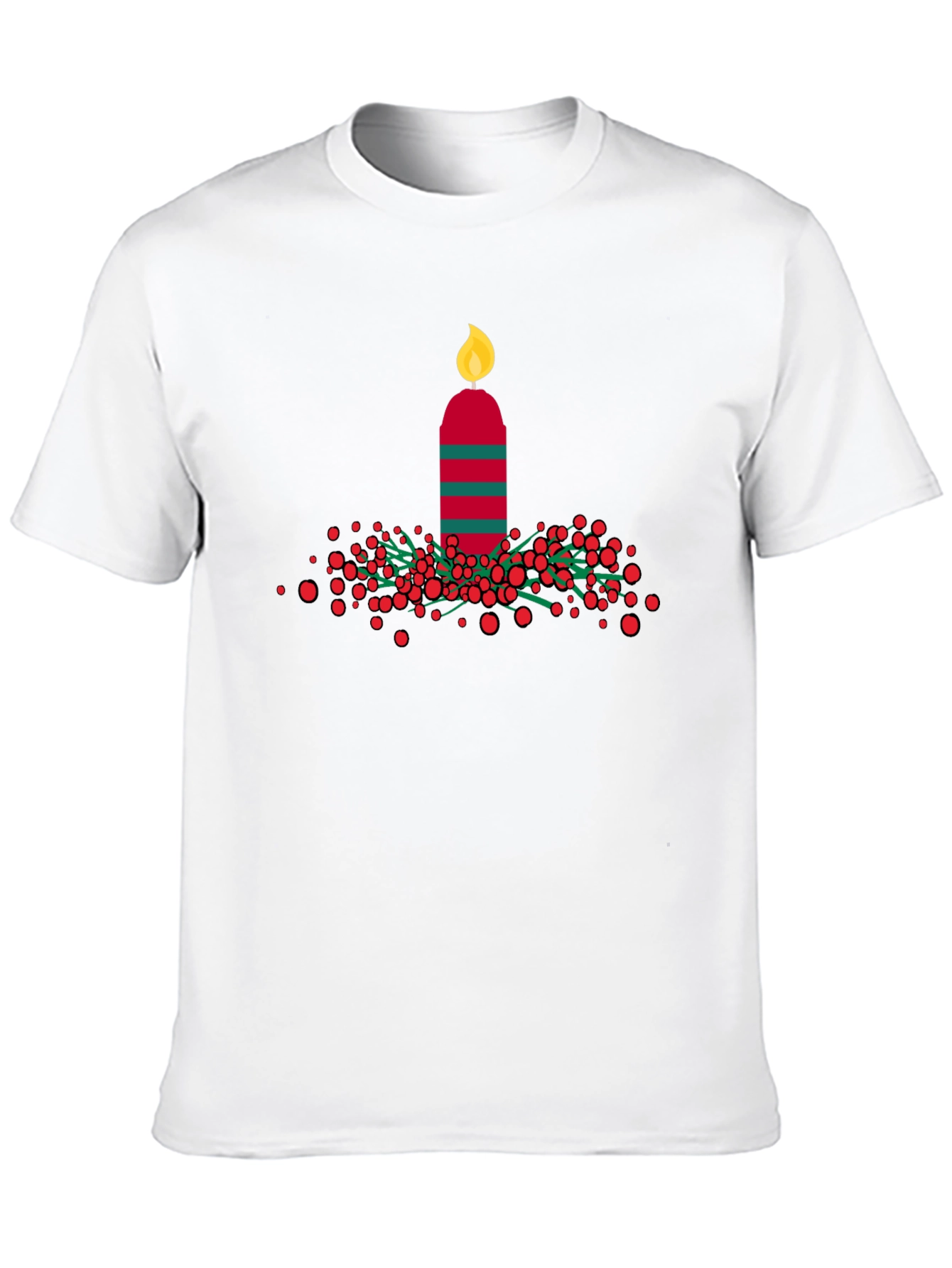 Festive Holiday Candle T-Shirt - 10