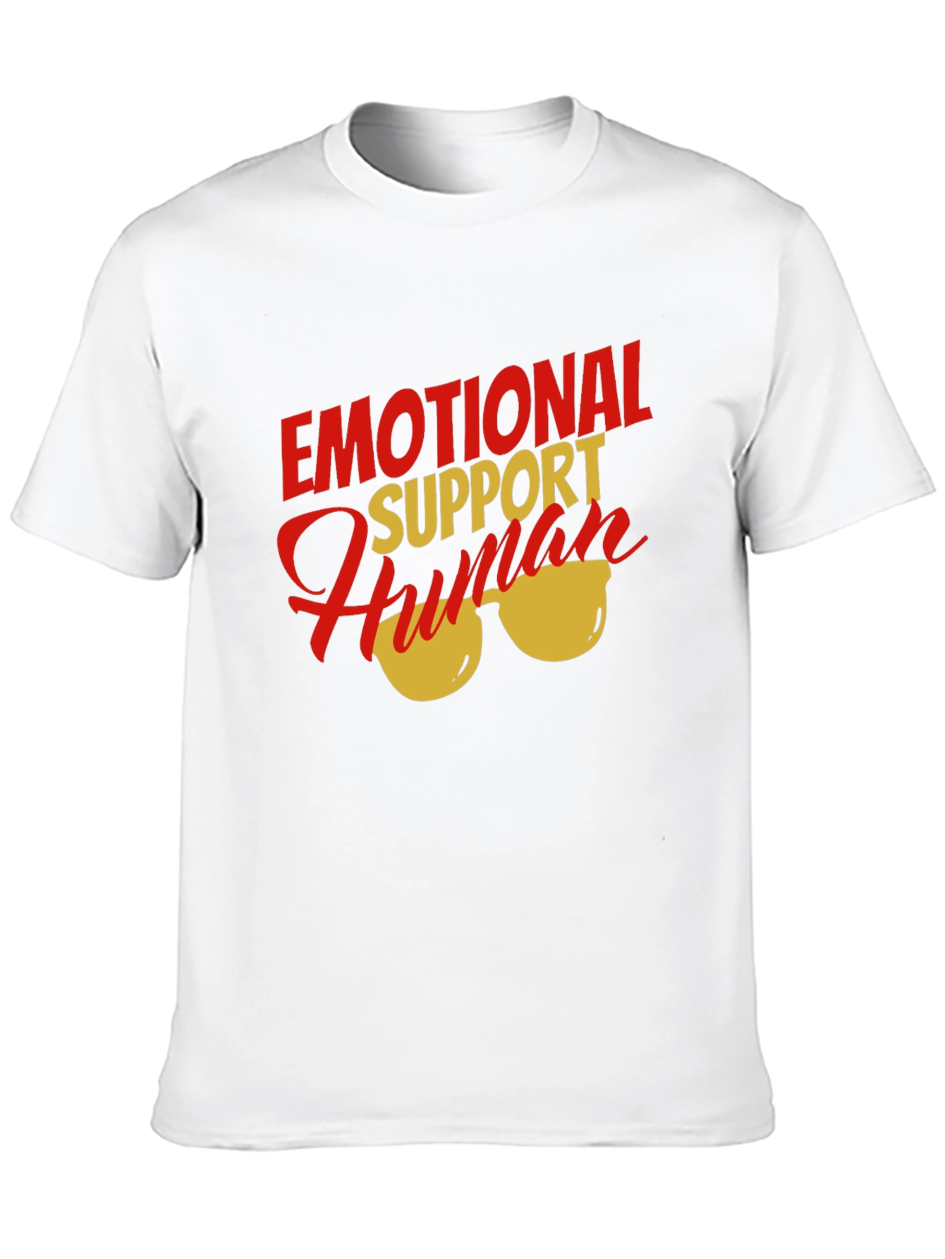 Black Emotional Support Human T-Shirt view 10