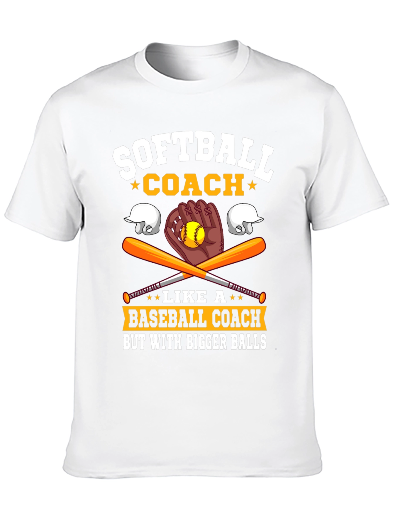 Black Softball Coach Bigger Balls Graphic Tee view 10