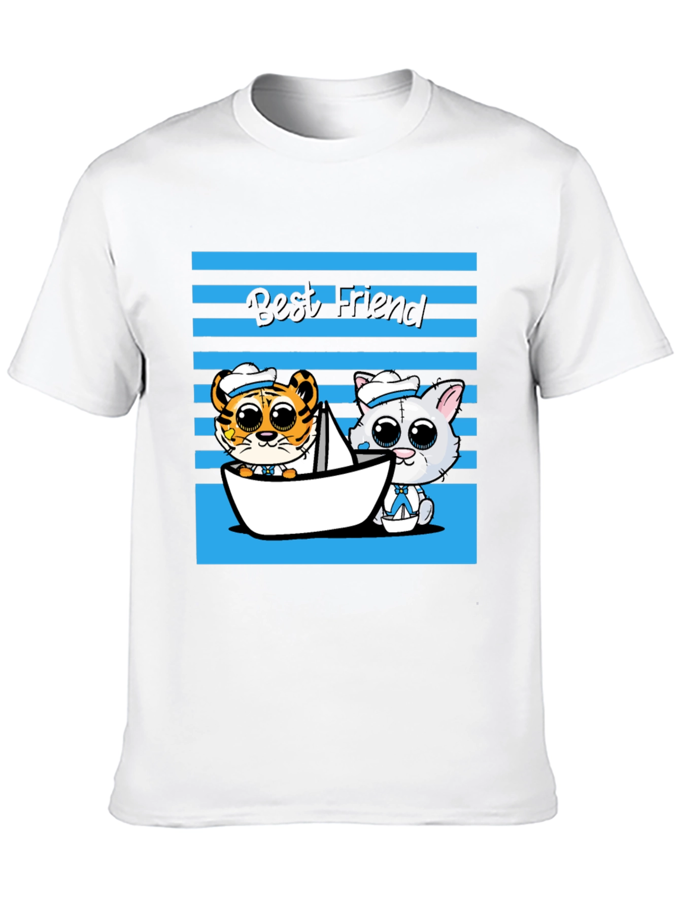 Black Best Friend Cartoon Graphic Tee view 10