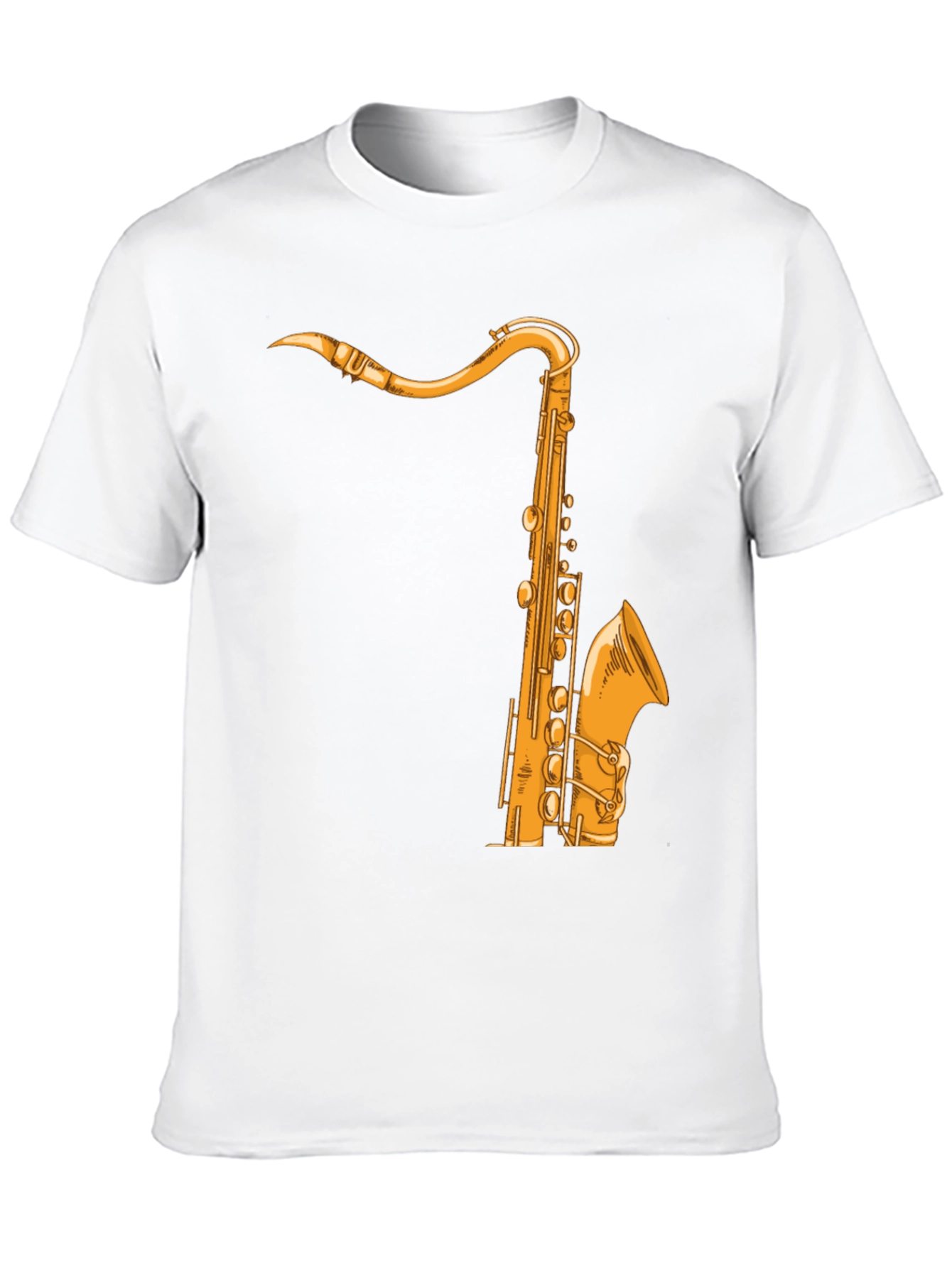 Black Saxophone Graphic Tee - Music Lover Shirt view 10